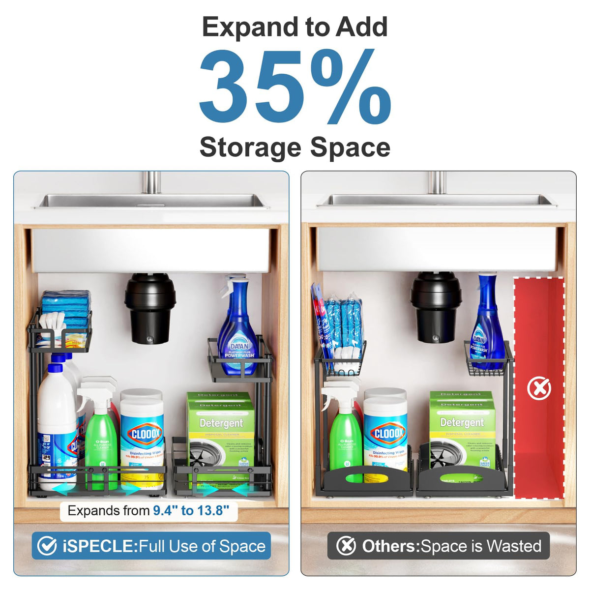 Under Kitchen Sink Organizer (2 Count)