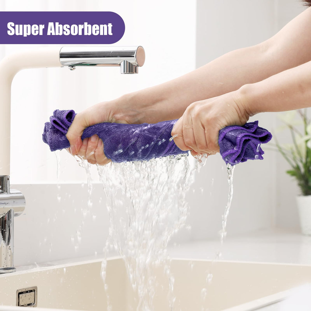 Microfiber Kitchen Towels and Dishcloths Sets (20 Count)