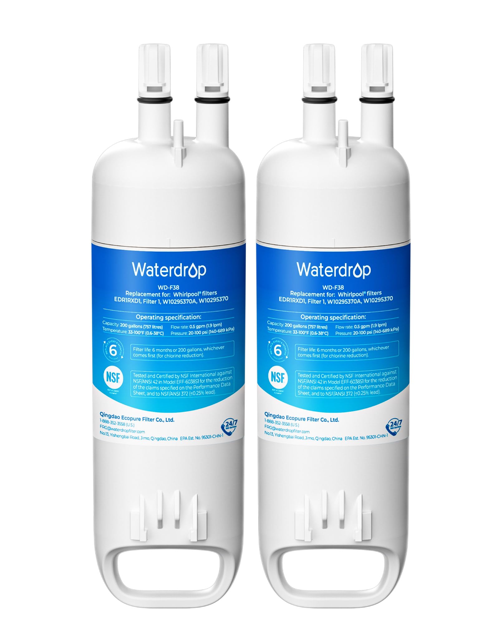 EDR1RXD1 Refrigerator Water Filter (2 Count)