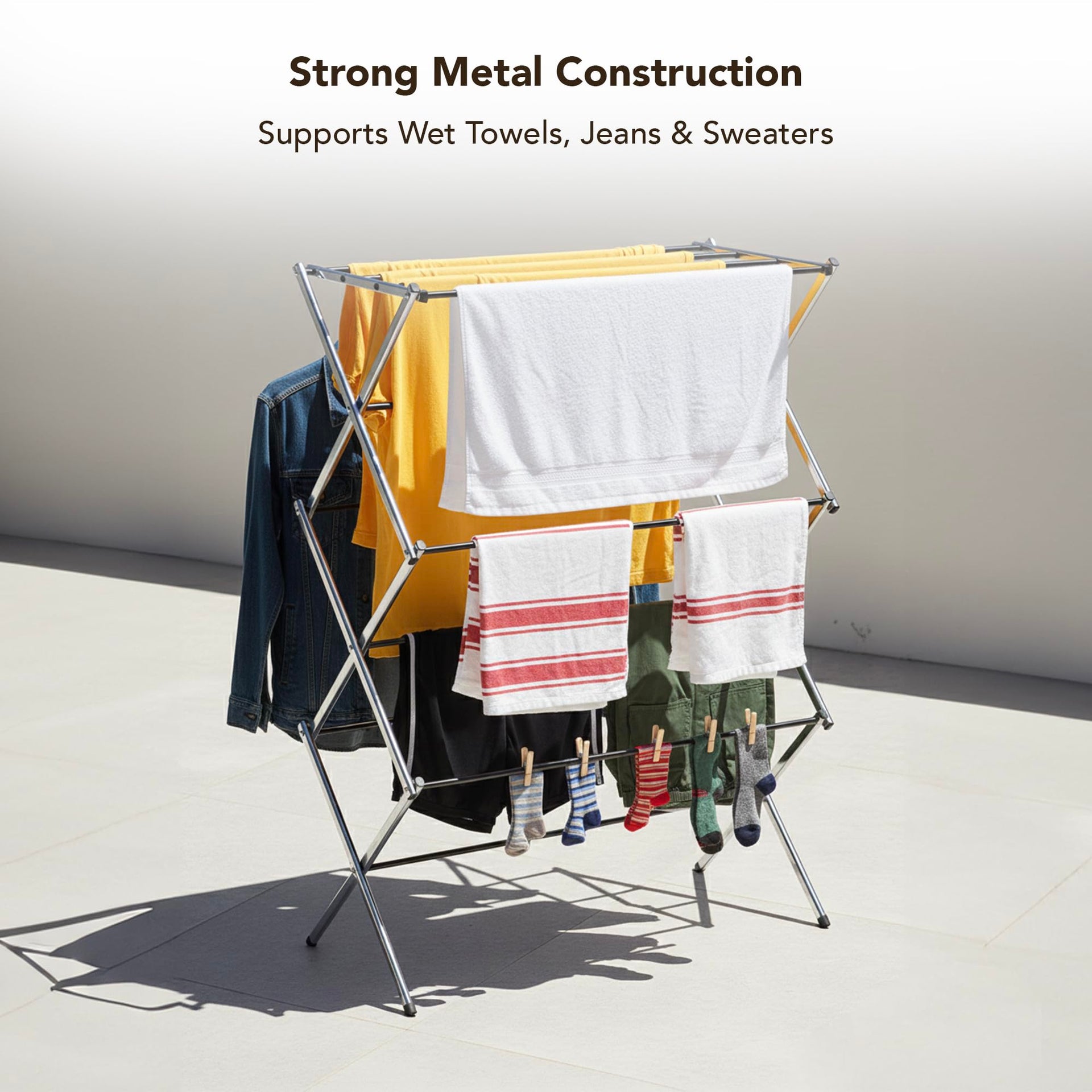 Portable Collapsible Clothing Dryer Rack