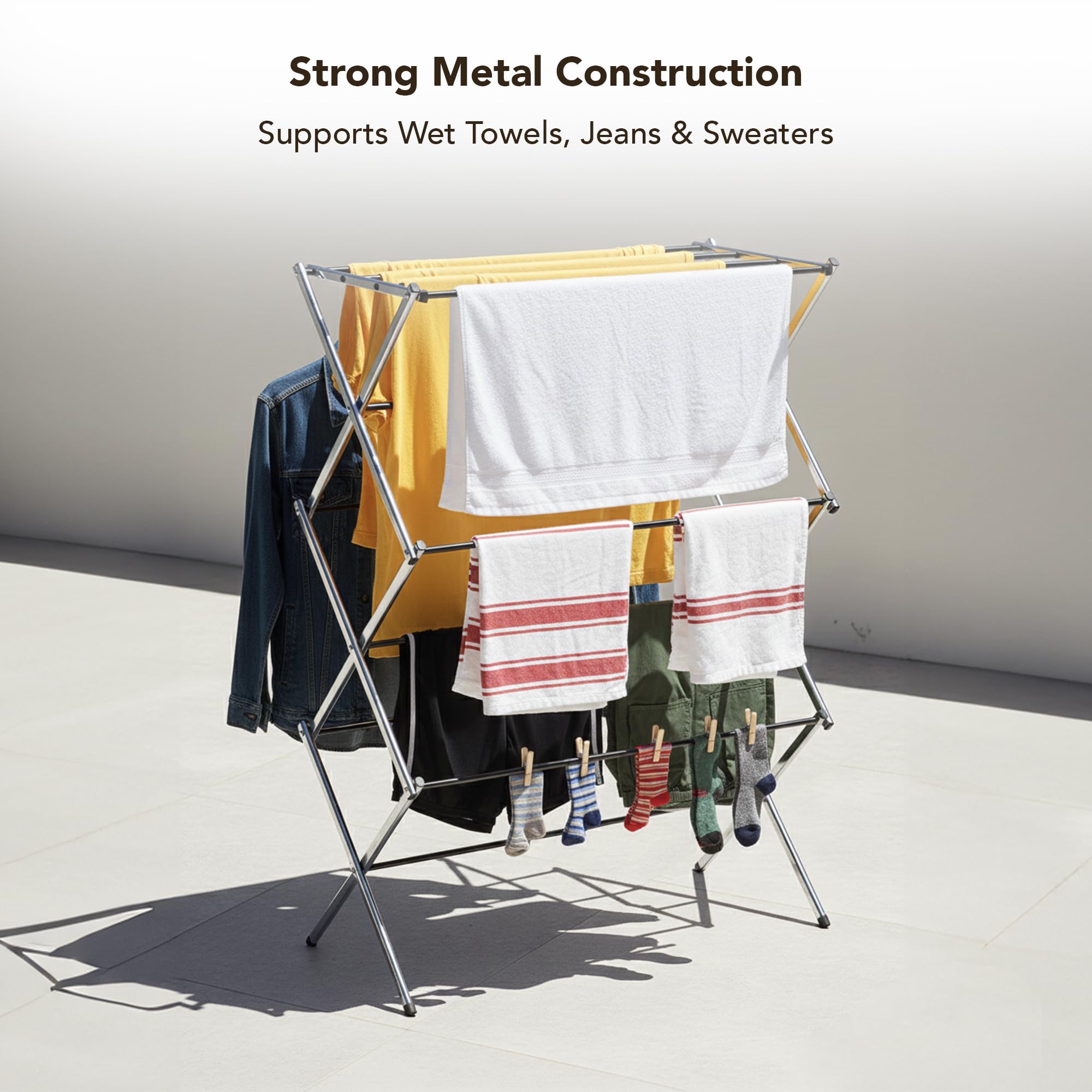 Portable Collapsible Clothing Dryer Rack