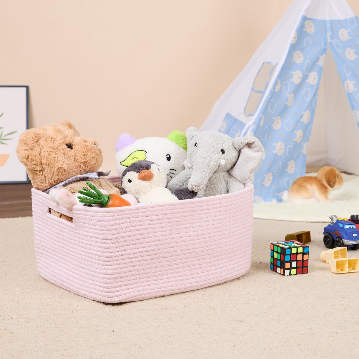 Large Storage Baskets for Shelves (2 Count)