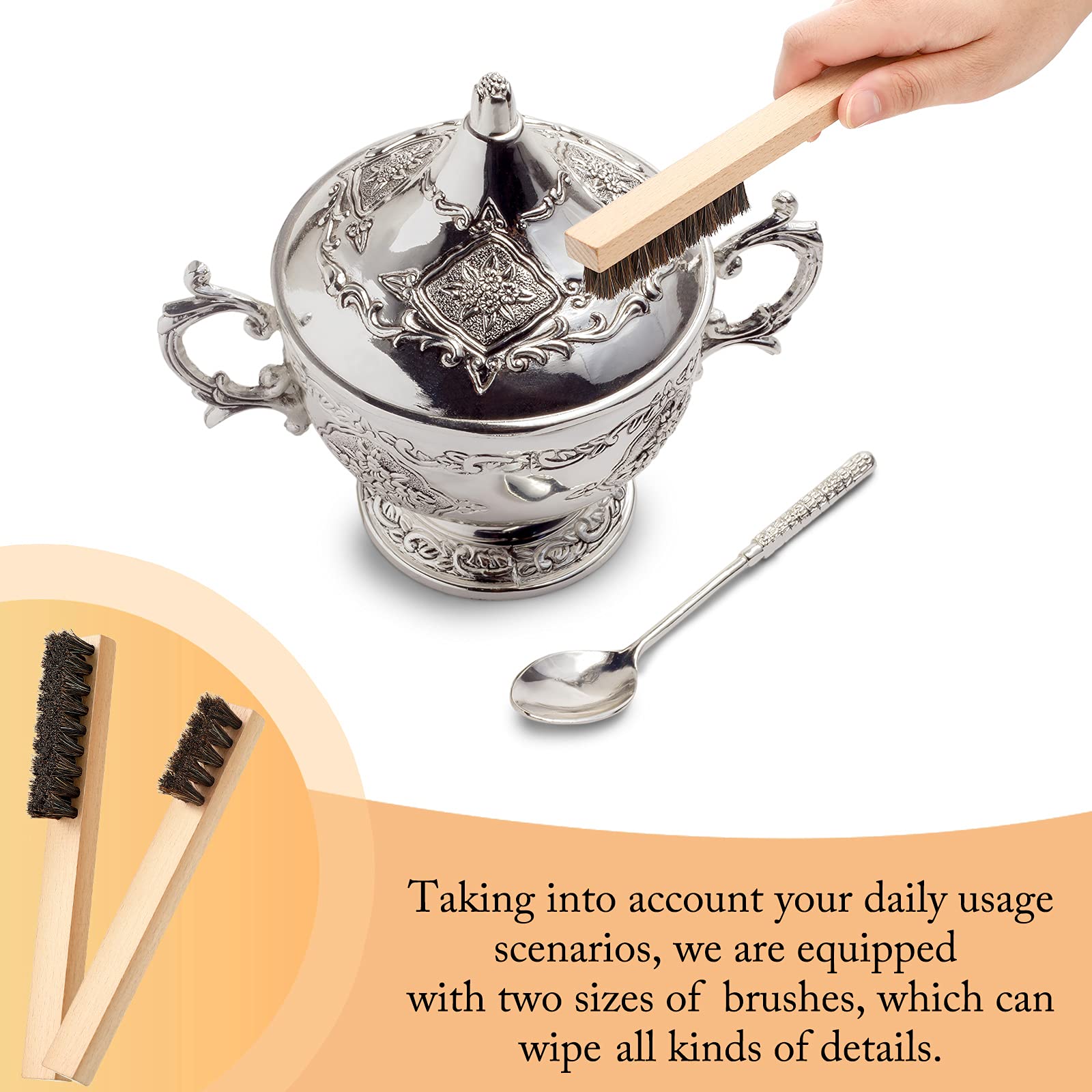 6 Pcs Silver Polish Set Jewelry Cleaning Kit