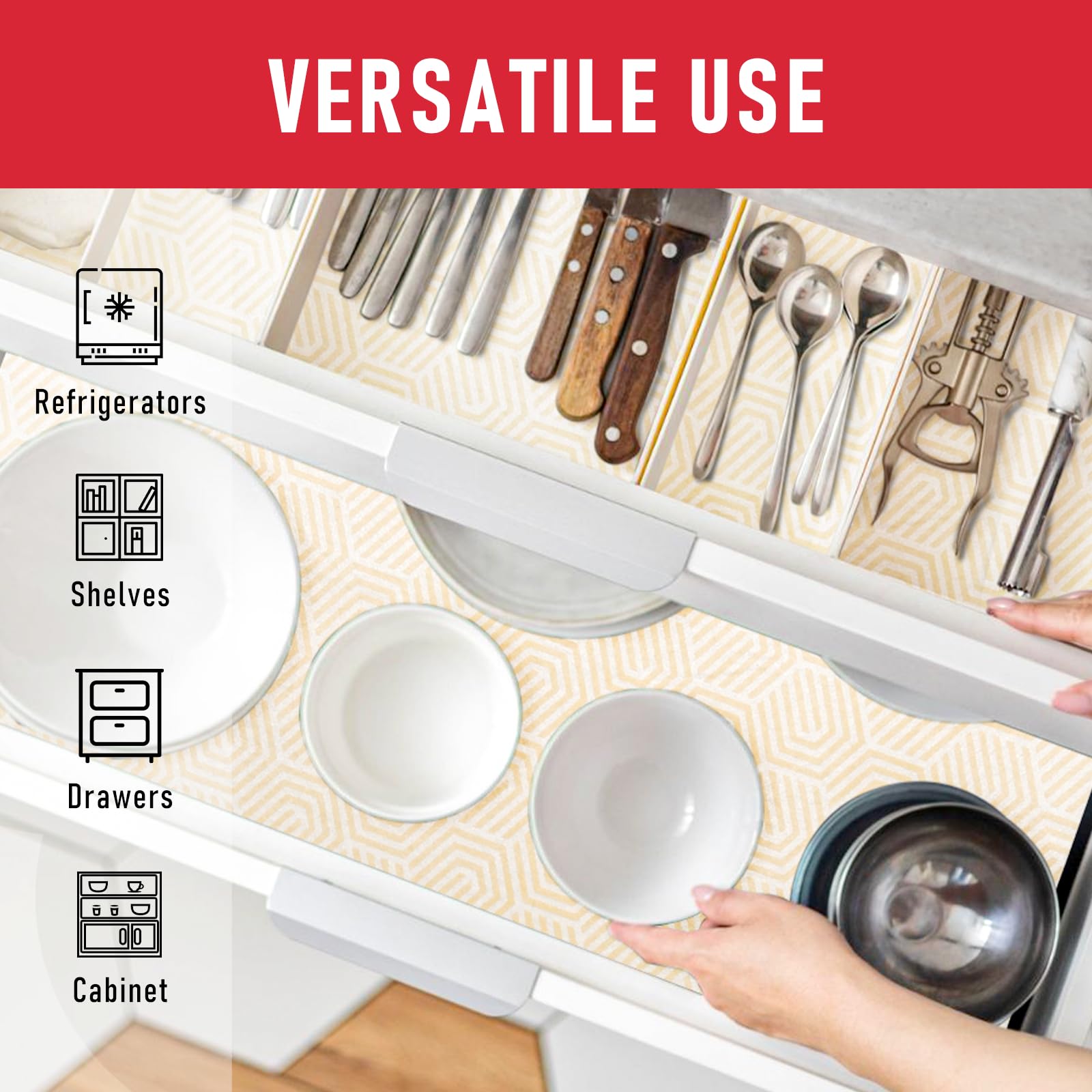 2 in 1 Refrigerator Liners (12 Sq Ft)