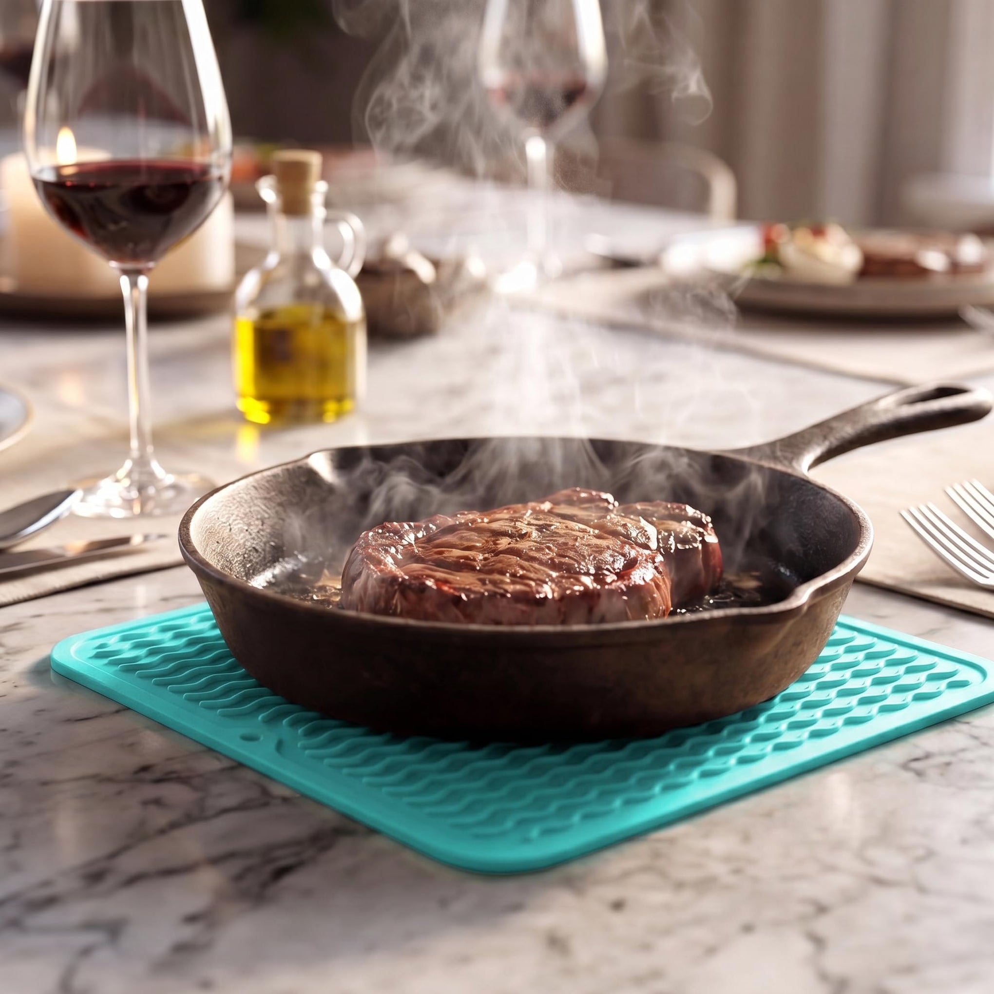 Silicone Dish Drying Mat for Multiple Usage