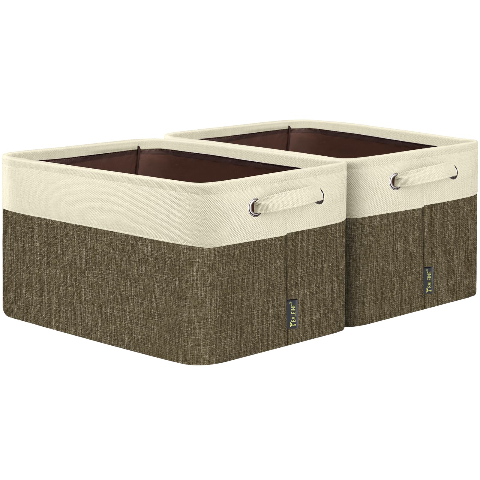 2 Pack Fabric Closet Storage Bins for Shelves (2 Count)