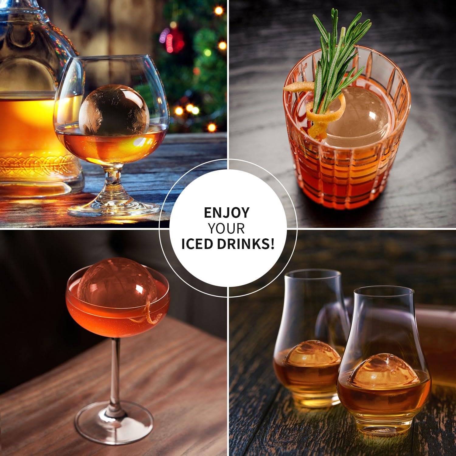 Clear Ice Ball Maker for Whiskey
