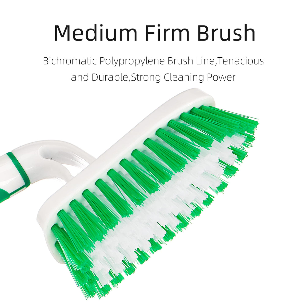 2 Pack Scrub Brush for Cleaning with Long Handle (2 Count)