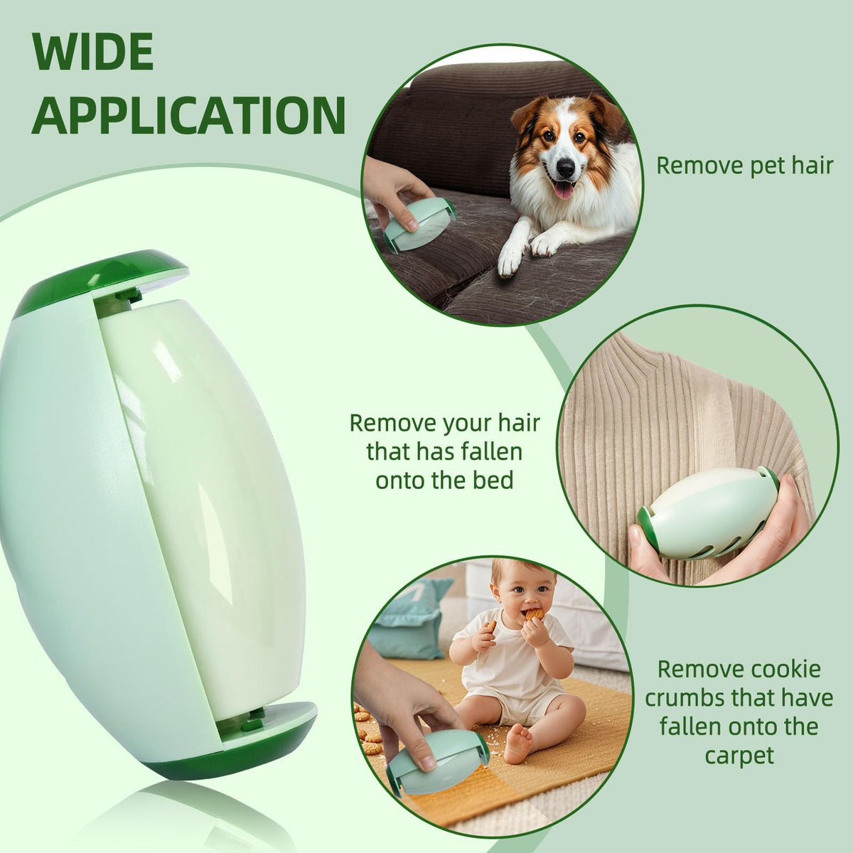 Upgrade Reusable Lint Roller for Pet Hair