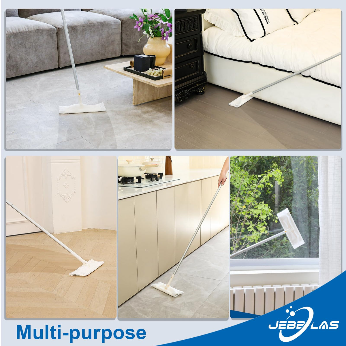 Disposable Mop Cloth Dry Sweeping Pad for Floor Mop Sweeping Cloths Multi Surface Refills (180 Count)
