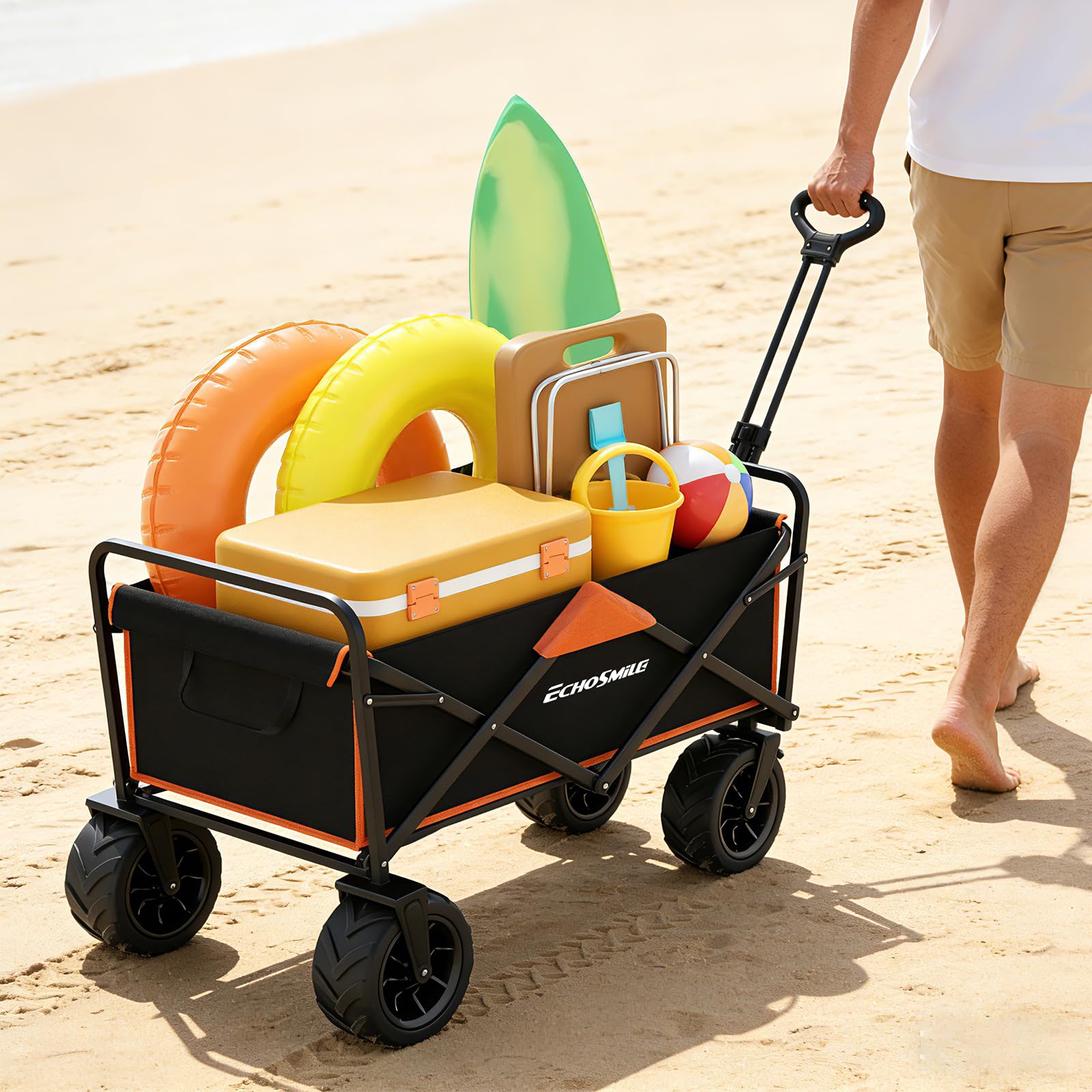 Heavy Duty 350 Lbs Capacity Collapsible Wagon