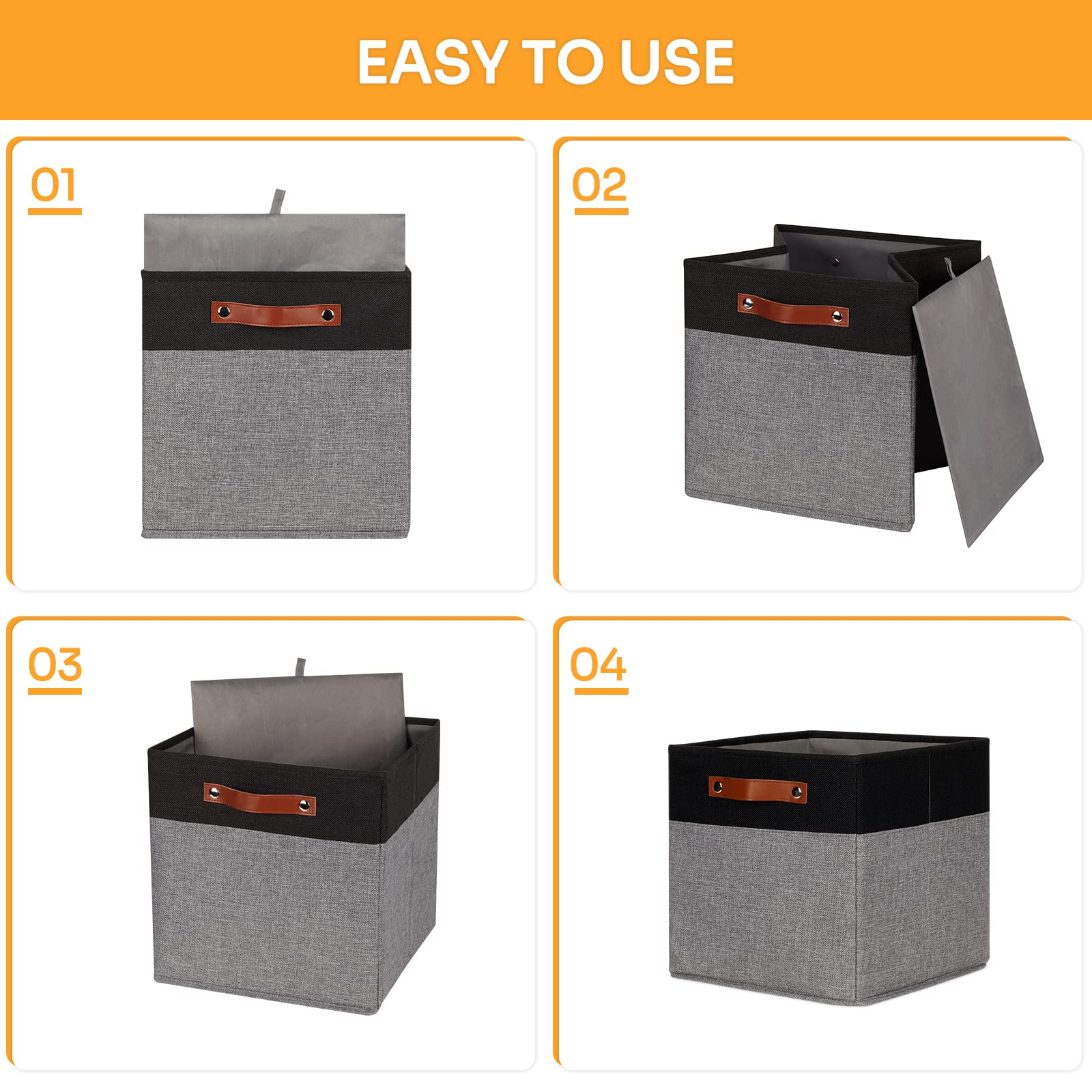 12x12 Storage Cubes (4 Count)