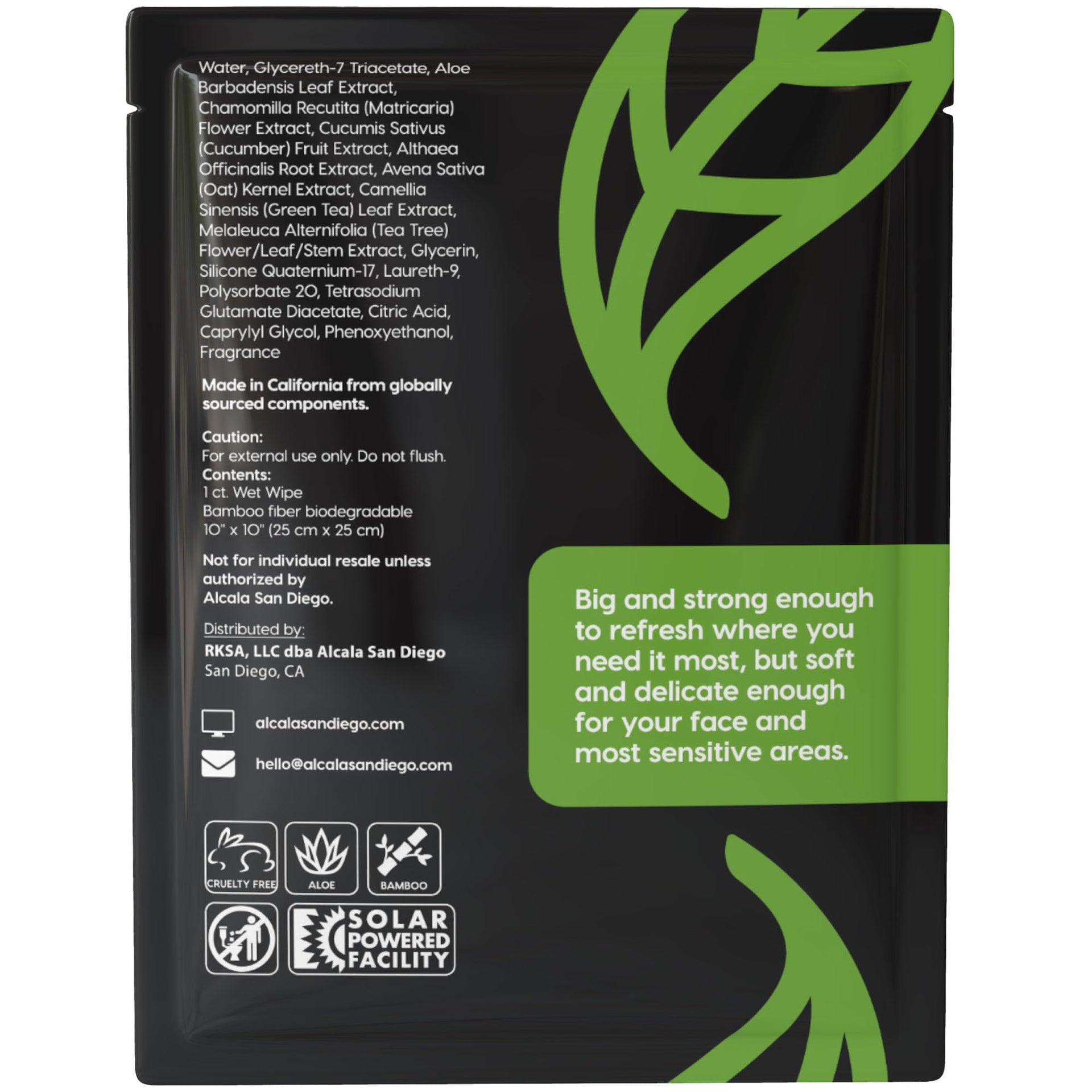 Deodorizing Body Wipes Individual Shower Wipes (30 Count)