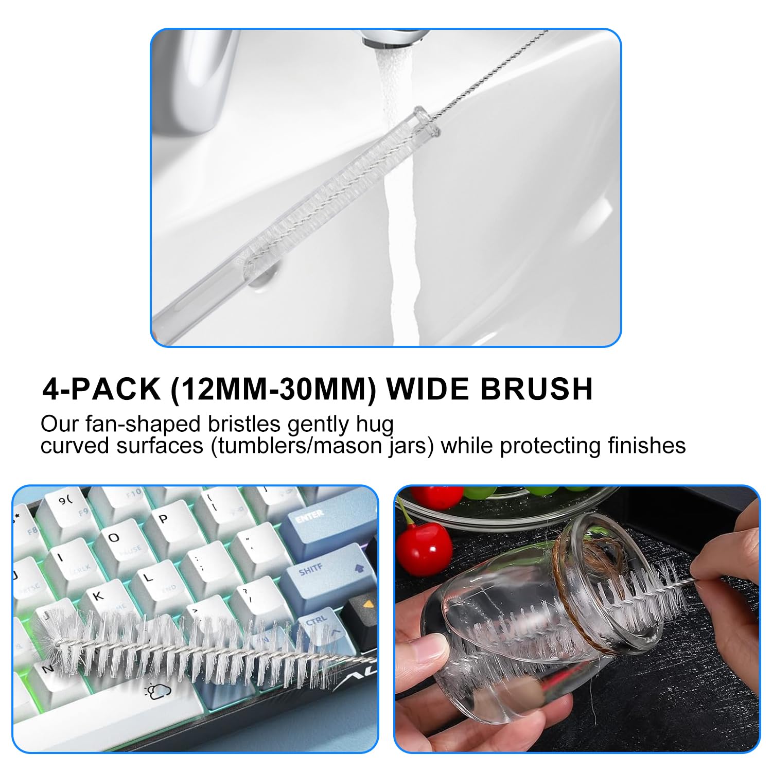 8 Pack Straw Brush Cleaner with Different Diameters (8 Count)