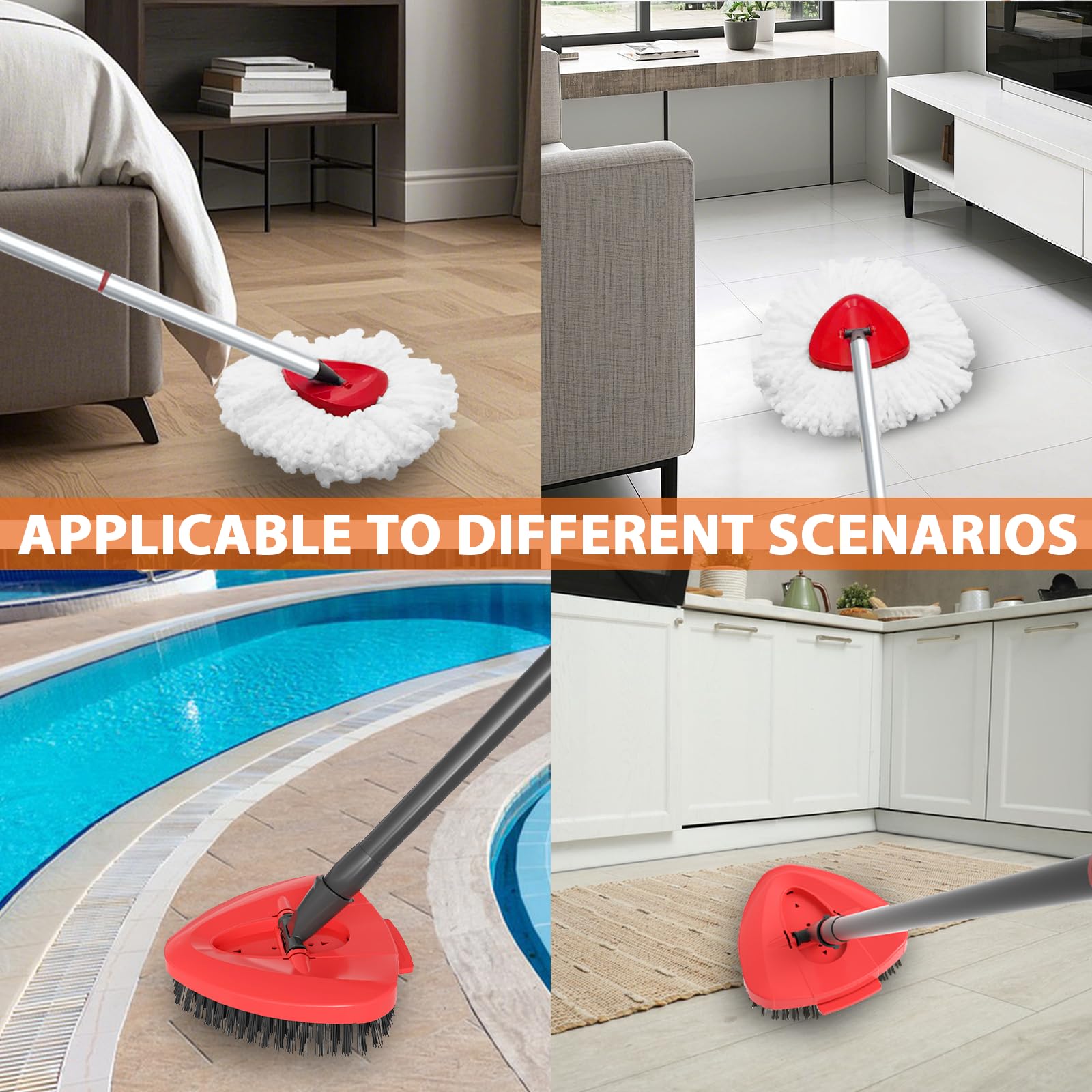 5 Pack Spin Mop Replacement for O Cedar EasyWring 1 (5 Count)