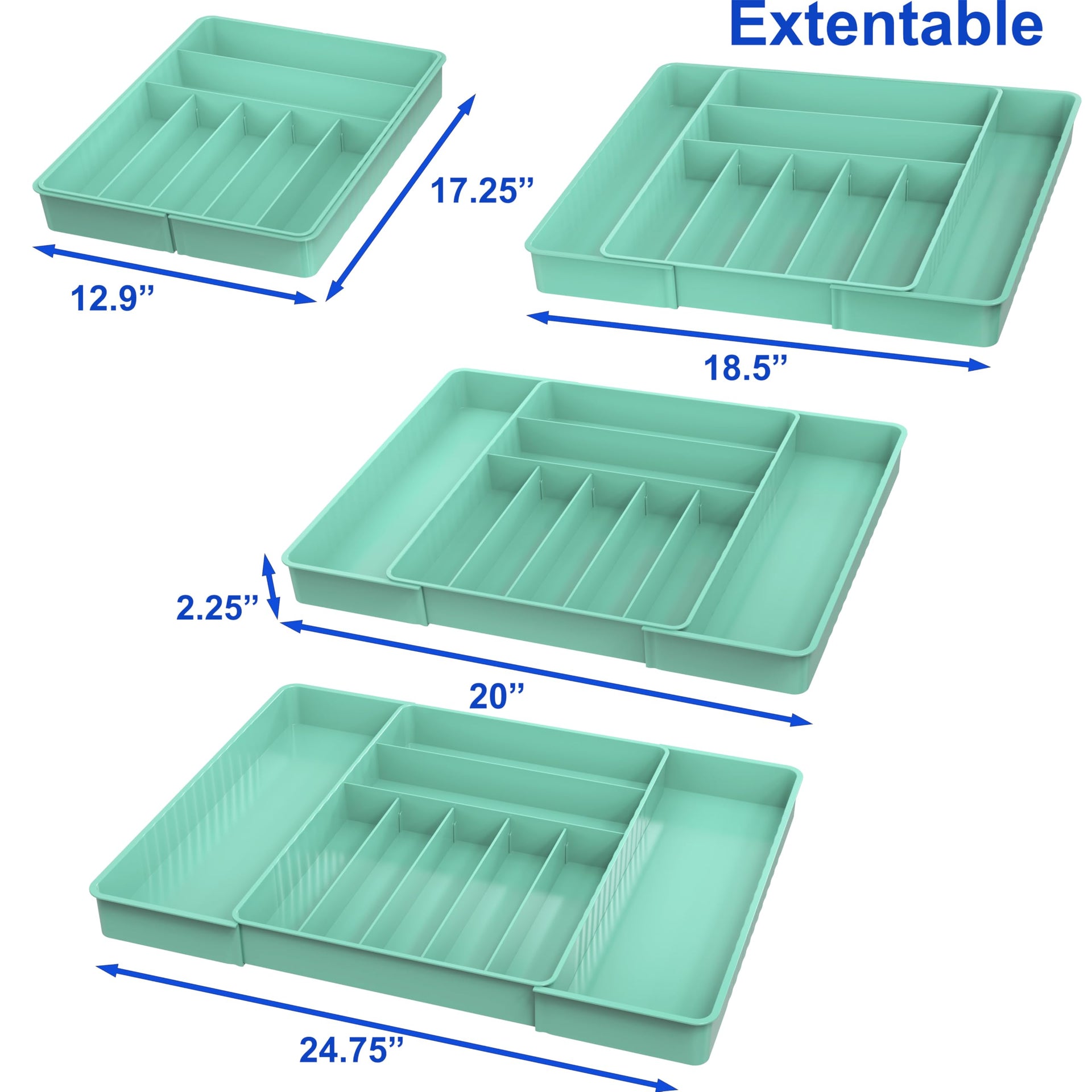 Expandable Kitchen Drawer Flatware Organizer