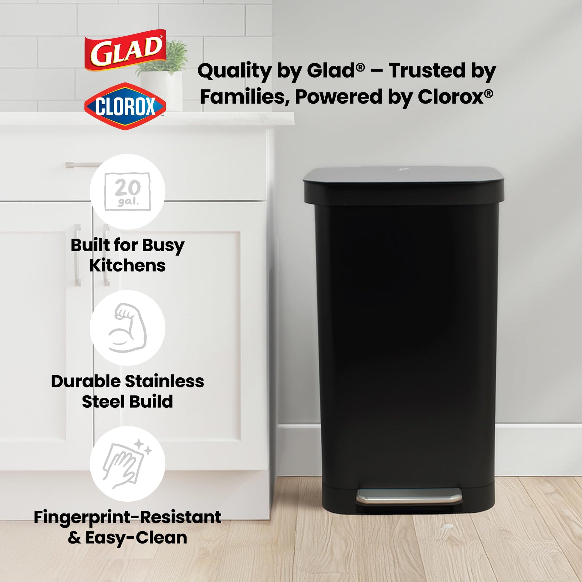All Stainless Steel Trash Can