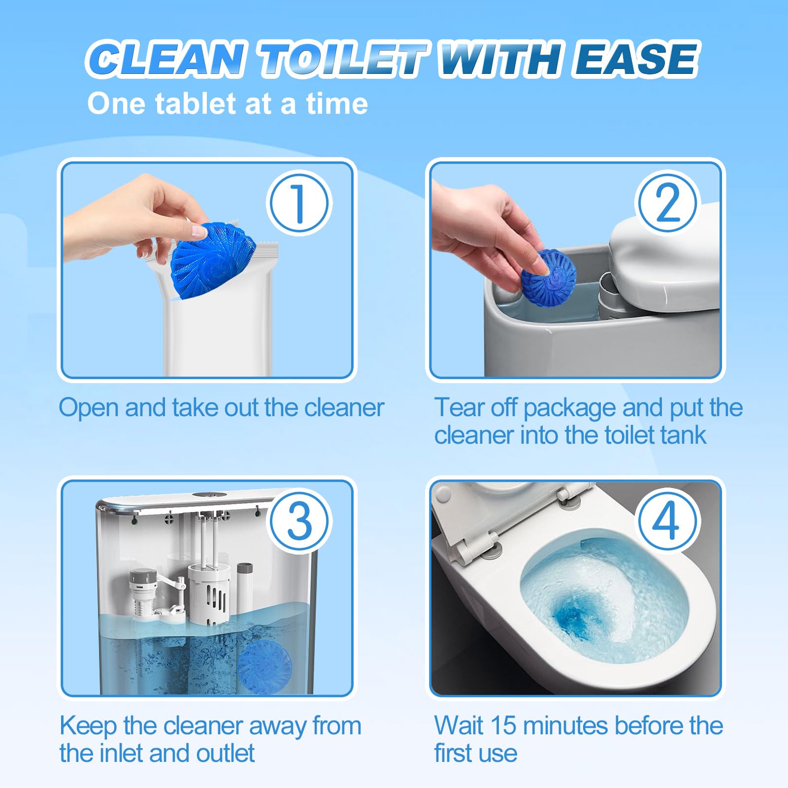 Multipurpose Bathroom Cleaners (54 Count)