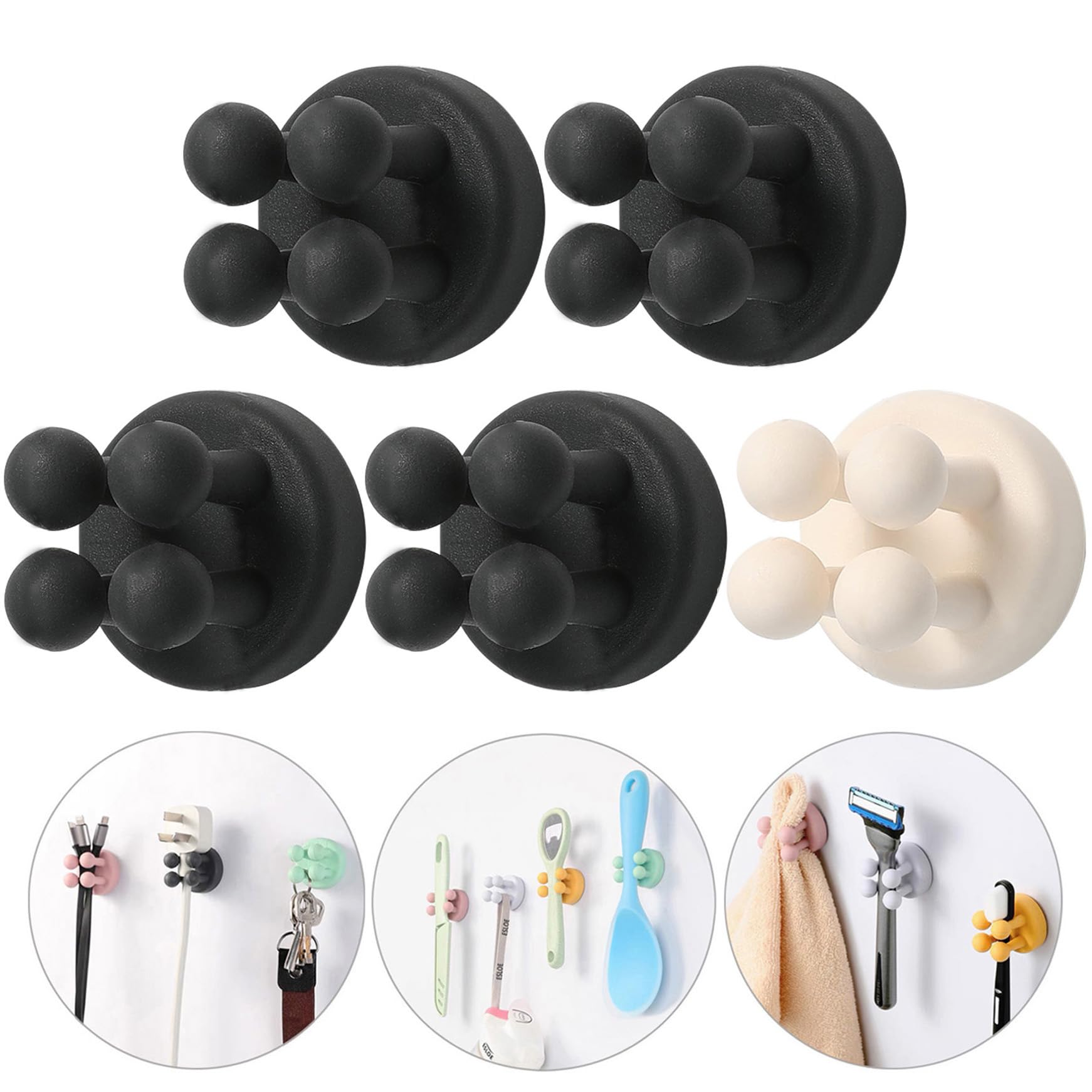 Razor Holder for Shower Hooks (4 Count)