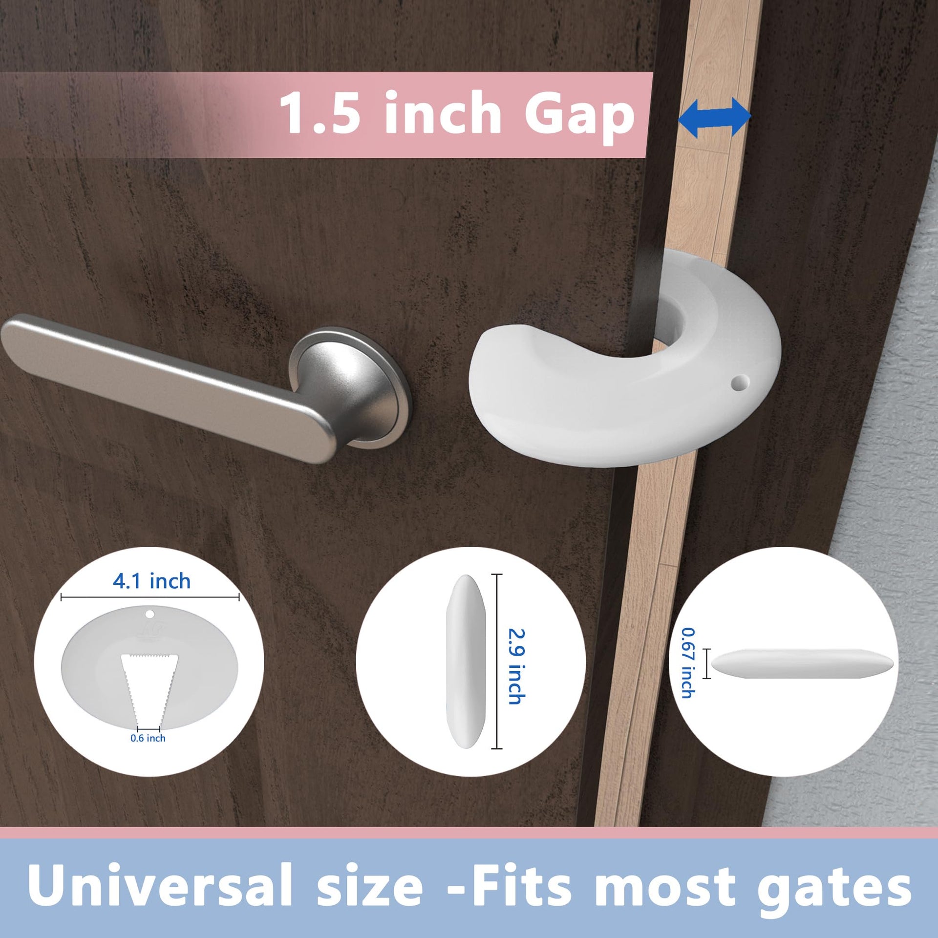 Door Pinch Guard and Door Slam Stopper (2 Count)