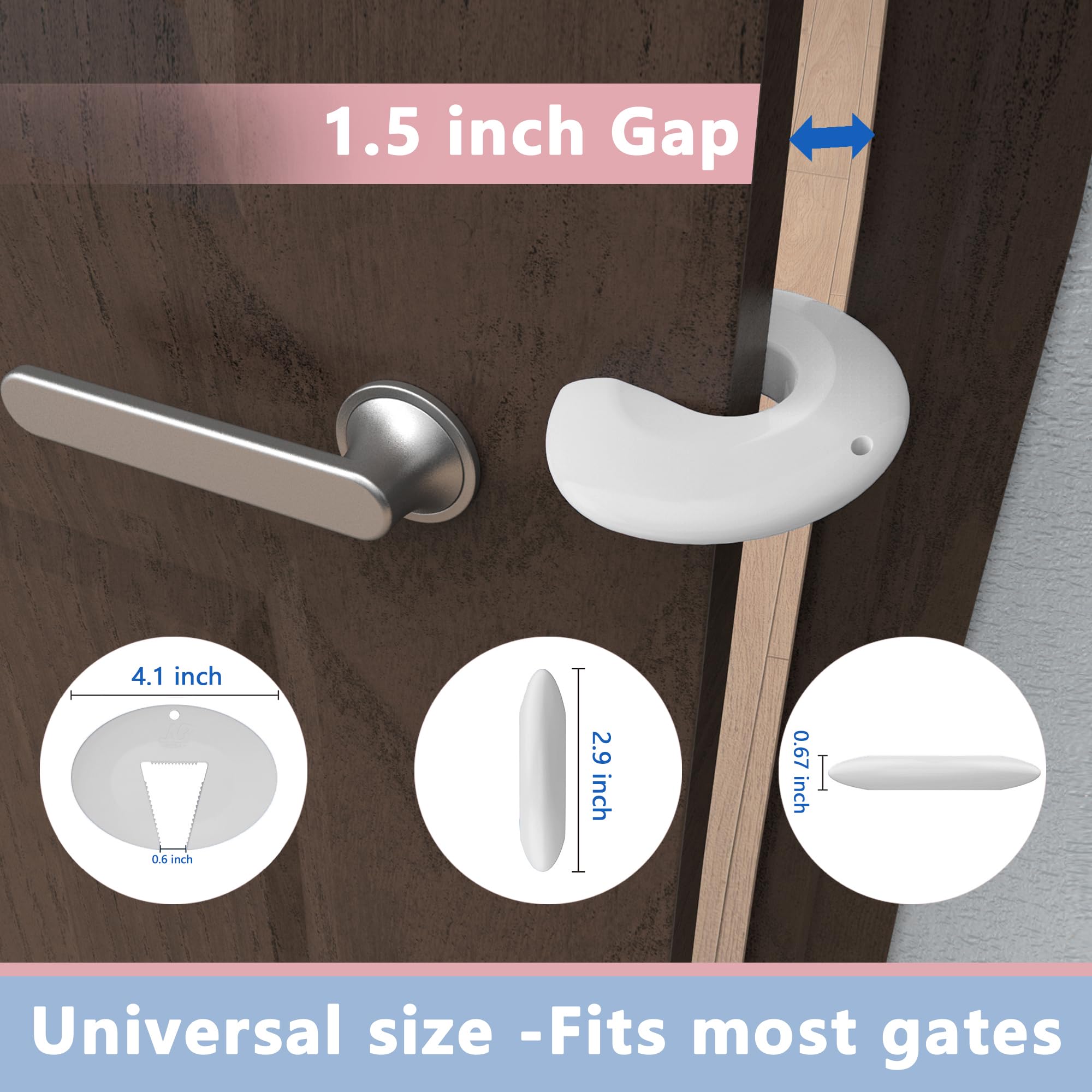 Door Pinch Guard and Door Slam Stopper (6 Count)