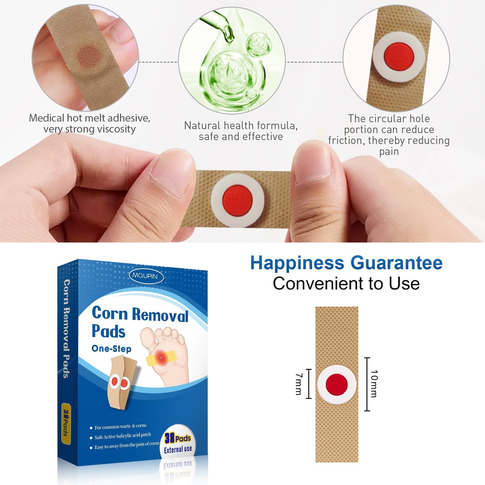 38 Count Corn Removal Pads for Feet and Toe