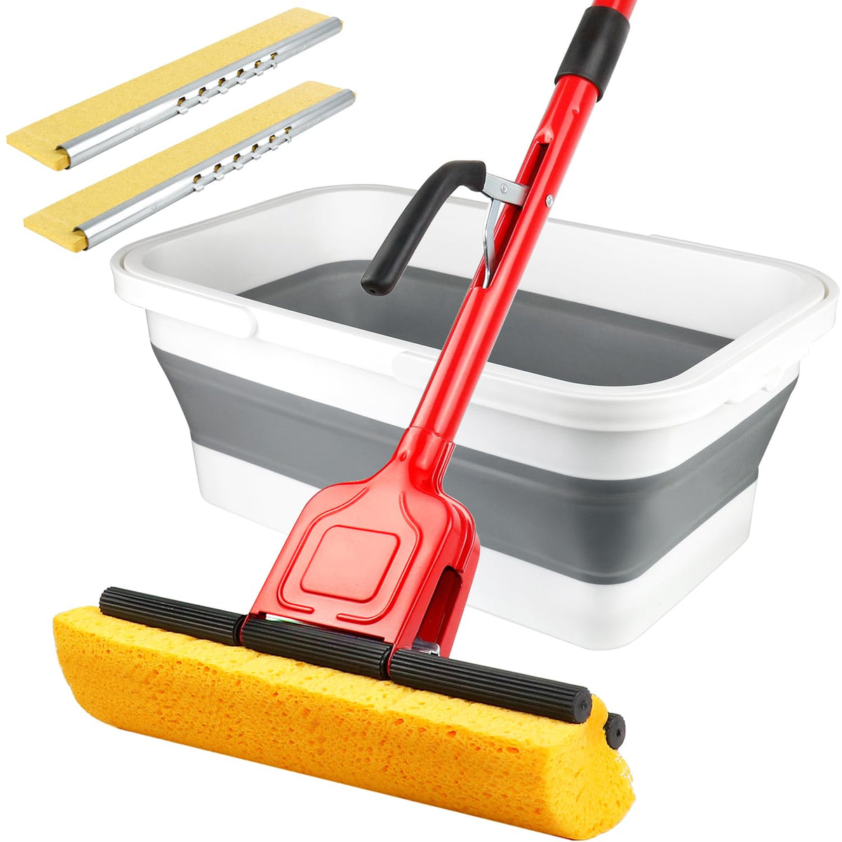 Cellulose Sponge Pop Up Sponge Mop with 2 Swop Roller Sponge mop Suitable for Wood