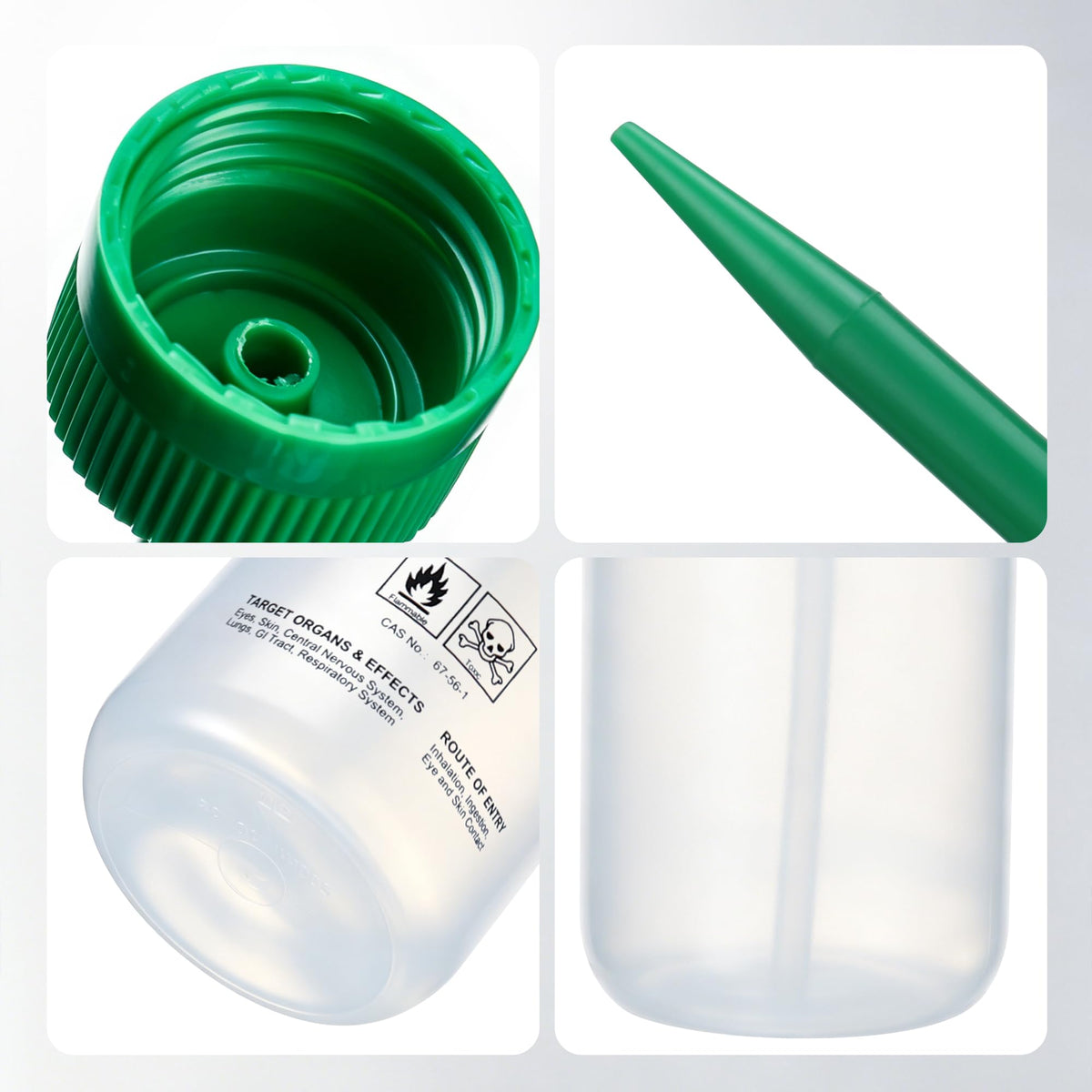 2pcs Safety Wash Bottles (2 Count)