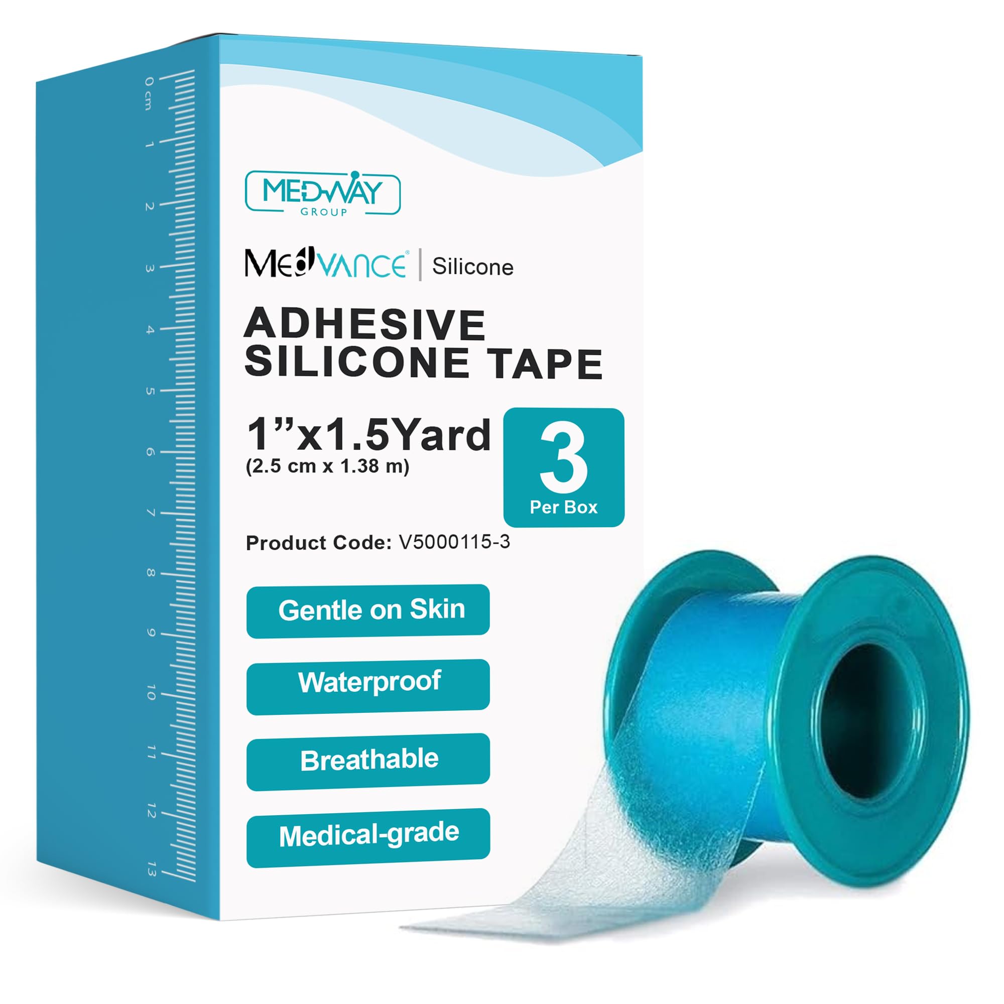 Silicone Adhesive Medical Tape (3 Count)