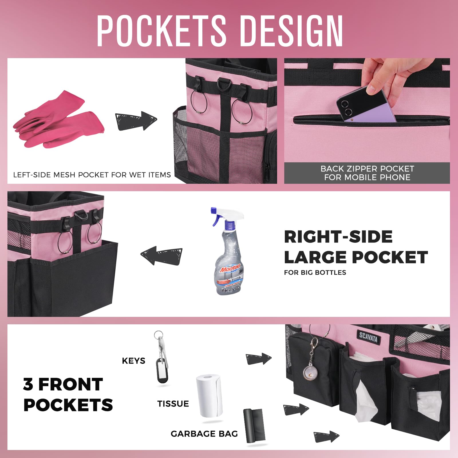 Wearable Cleaning Caddy Bag