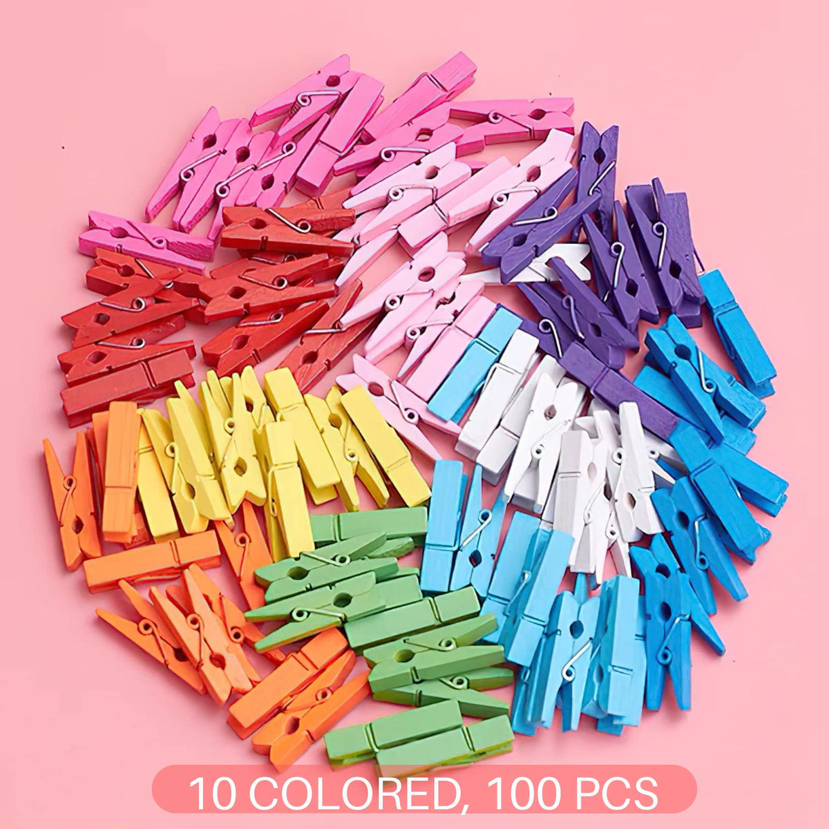 1.4 Inch Mini Clothespins 100PCS (100 Count)