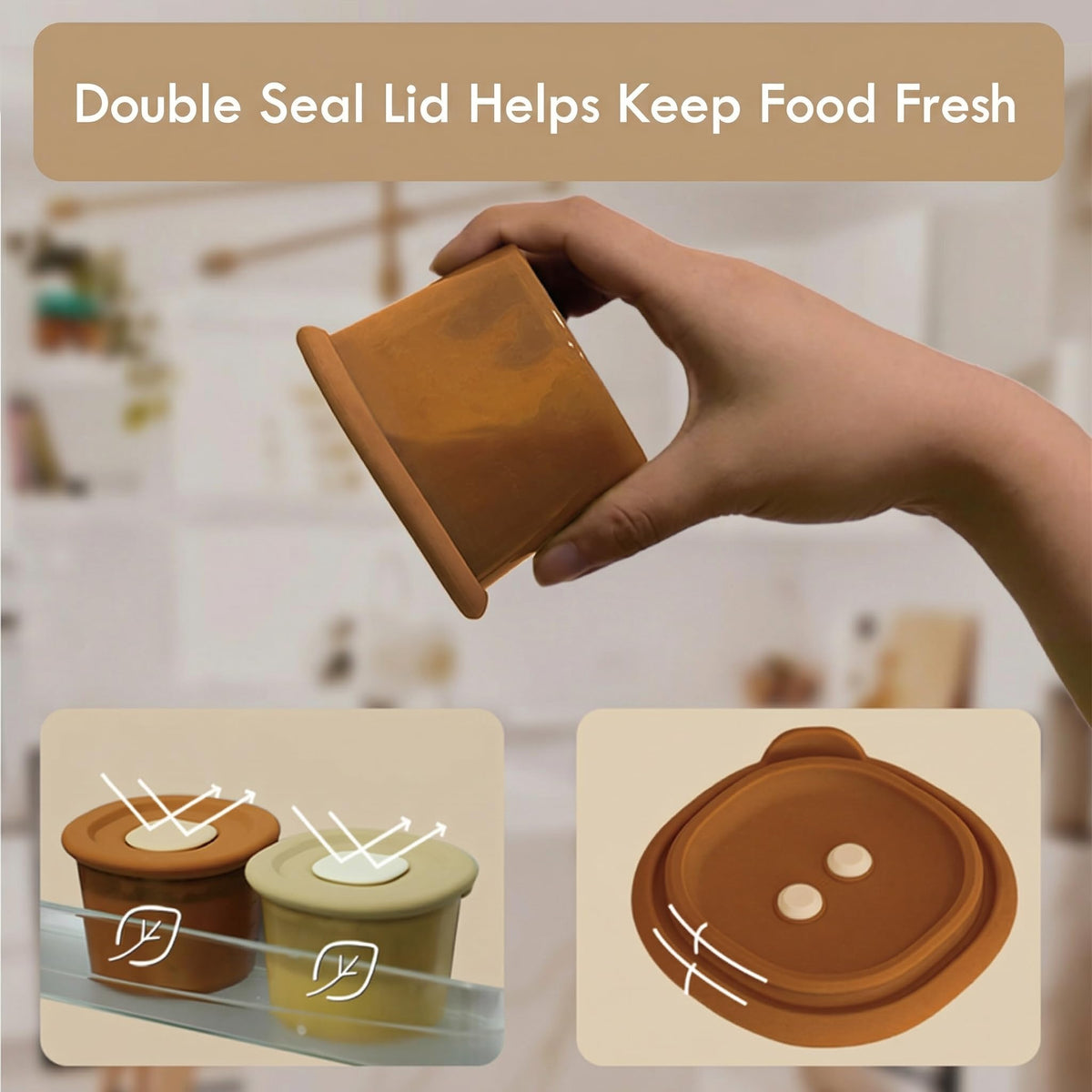 Silicone Baby Food Containers (10 Count)