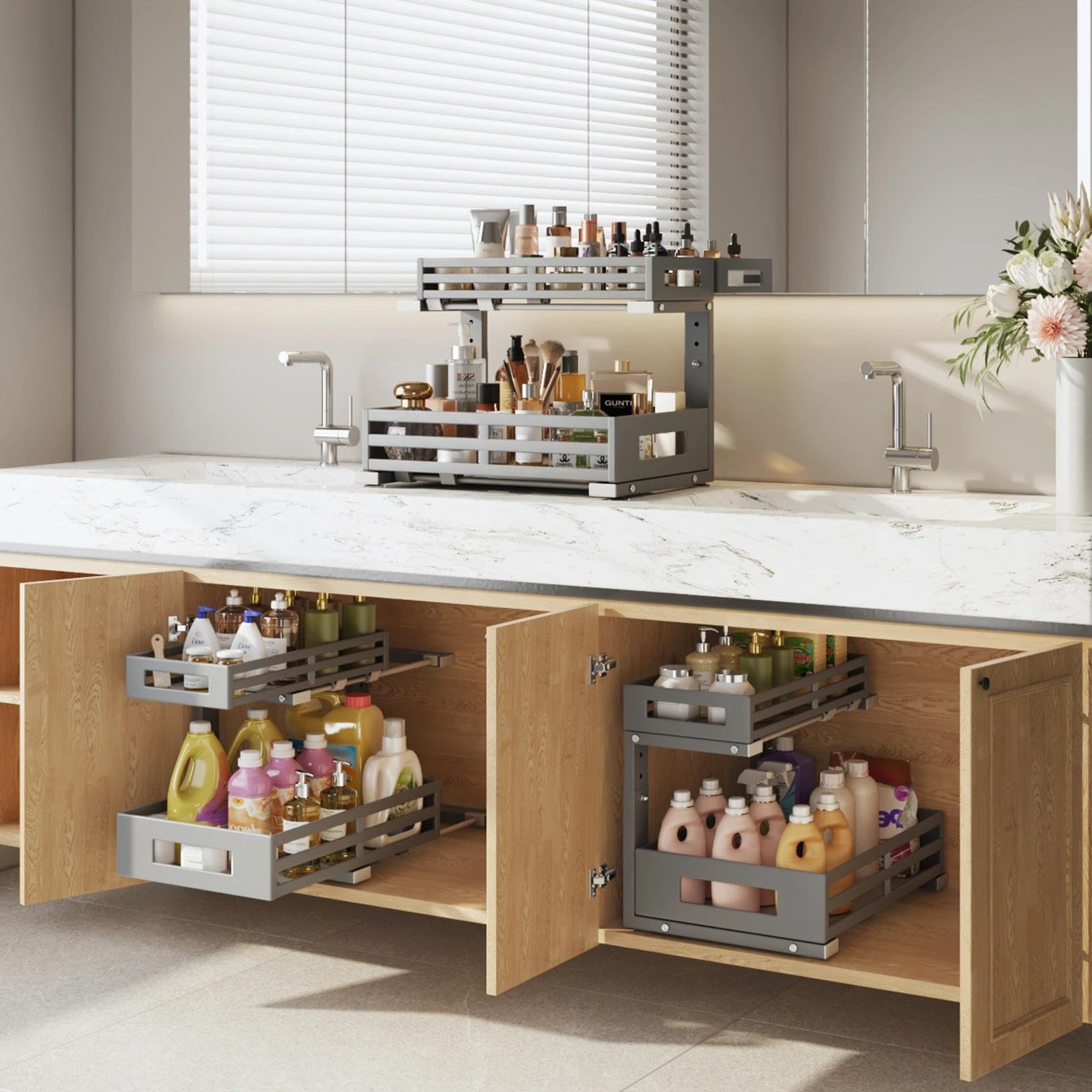 1 Pack Under Sink Organizers and Storage