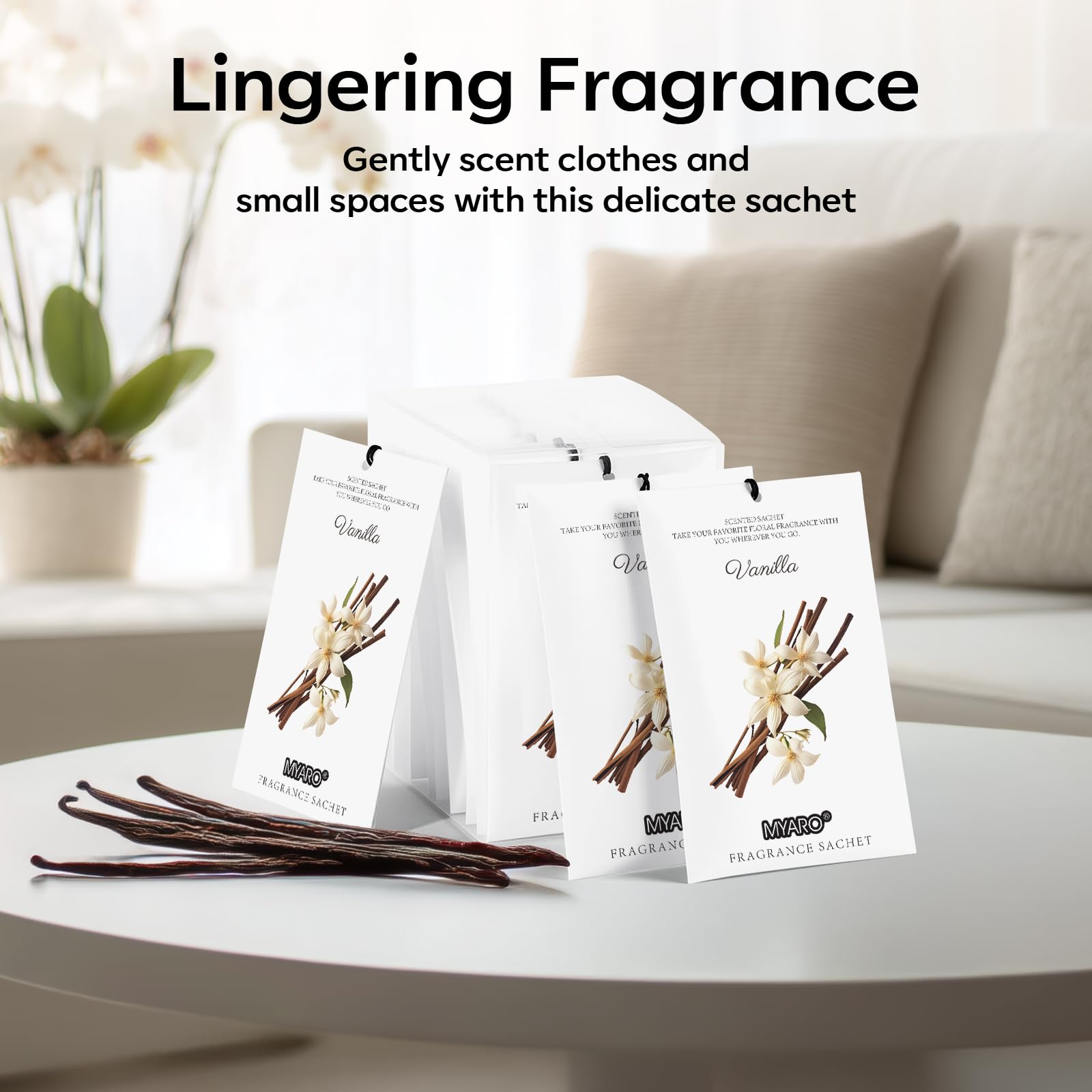 12 Pack Vanilla Scented Sachets (12 Count)