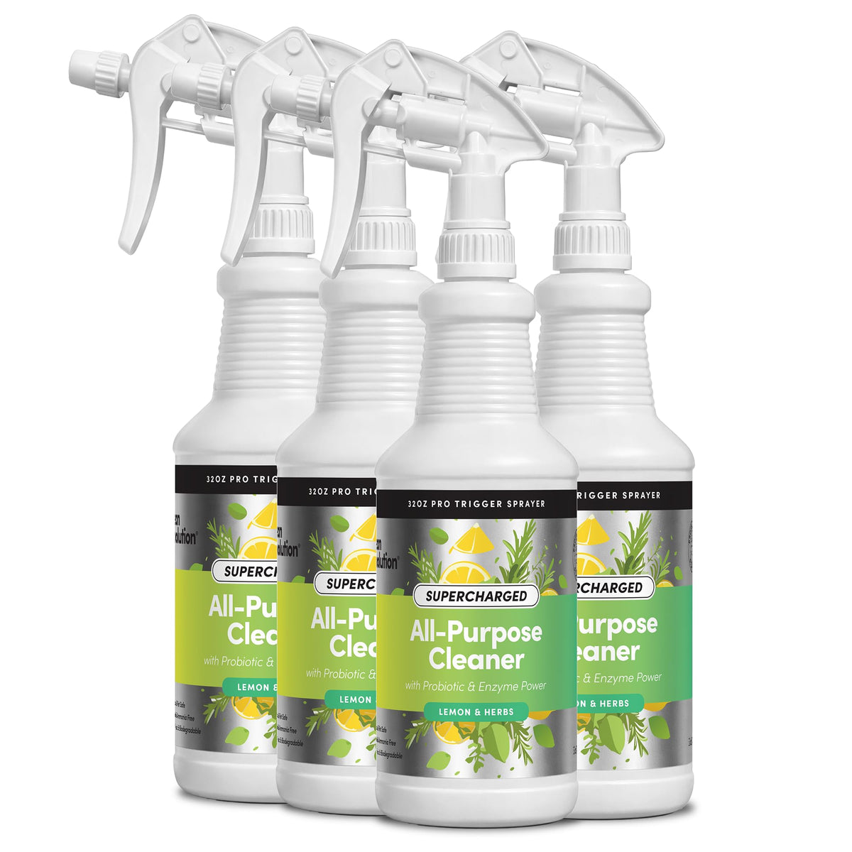 SuperCharged All Purpose Cleaner Refill with Smart Probiotic + Enzyme Complex (128 Fl Oz)