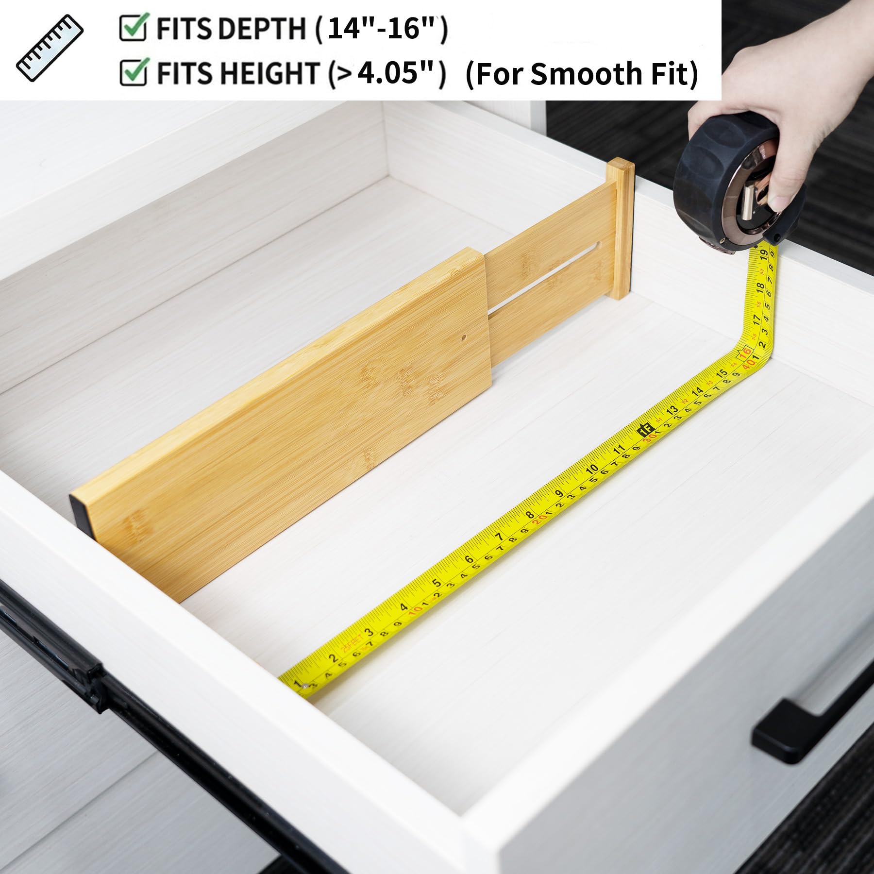 Bamboo Drawer Organizer