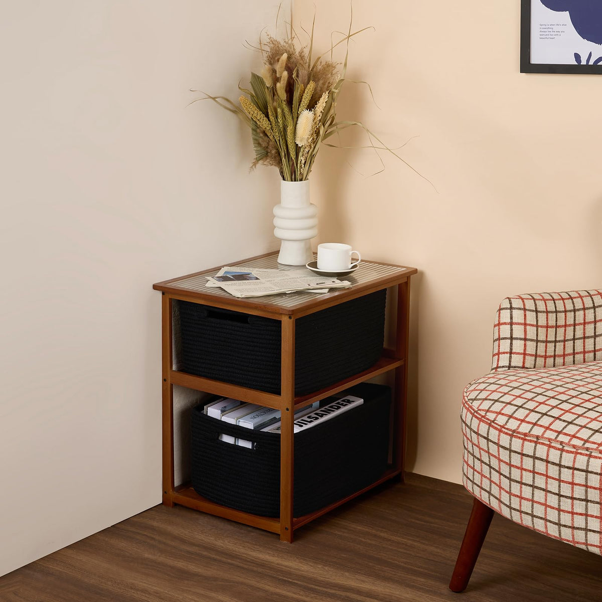 Large Storage Baskets for Shelves (3 Count)