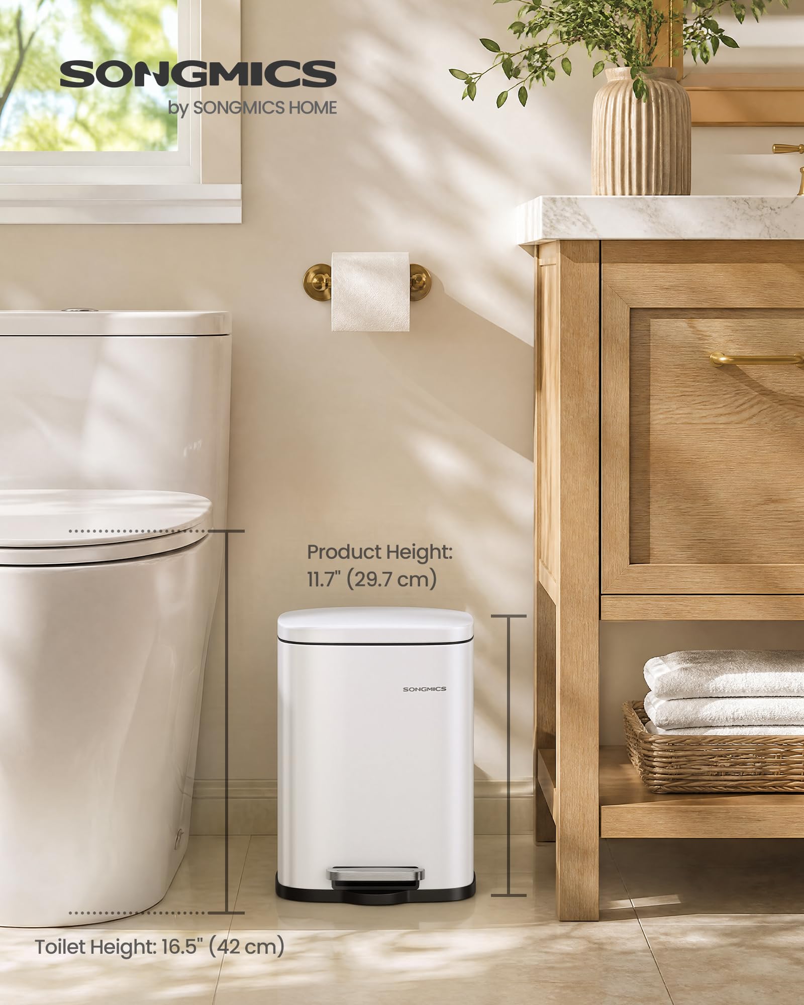Small Bathroom Trash Can