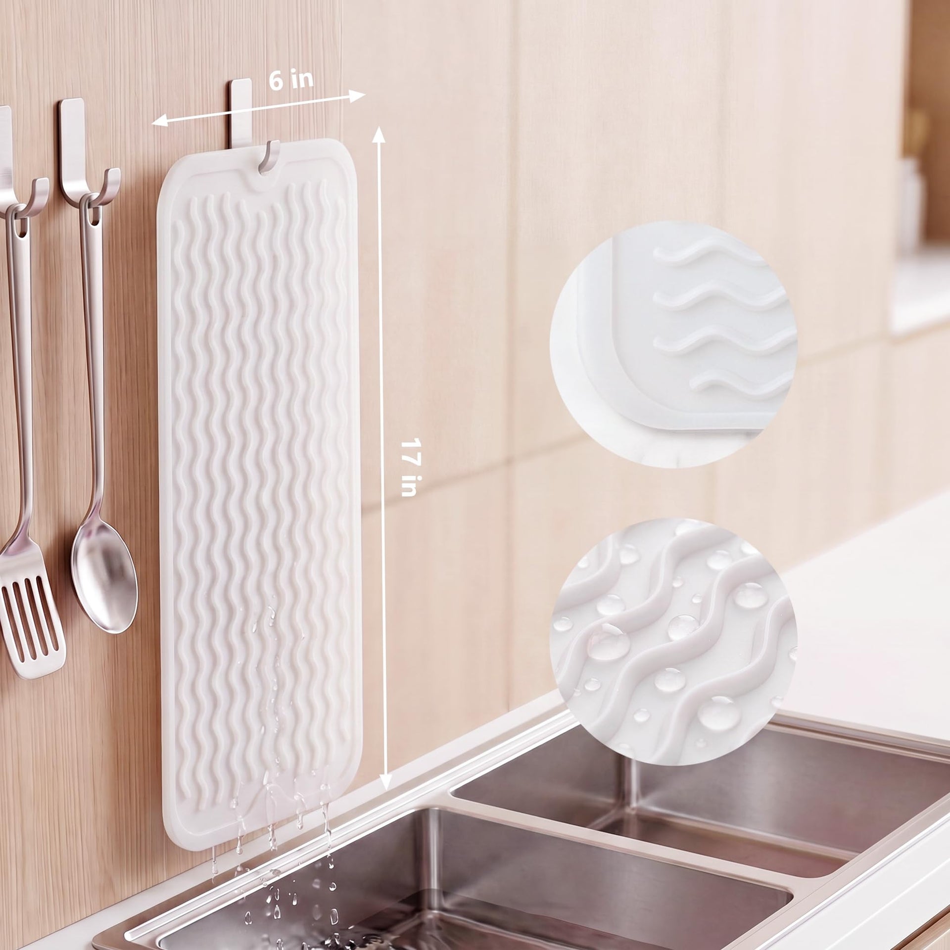 Silicone Dish Drying Mat for Multiple Usage