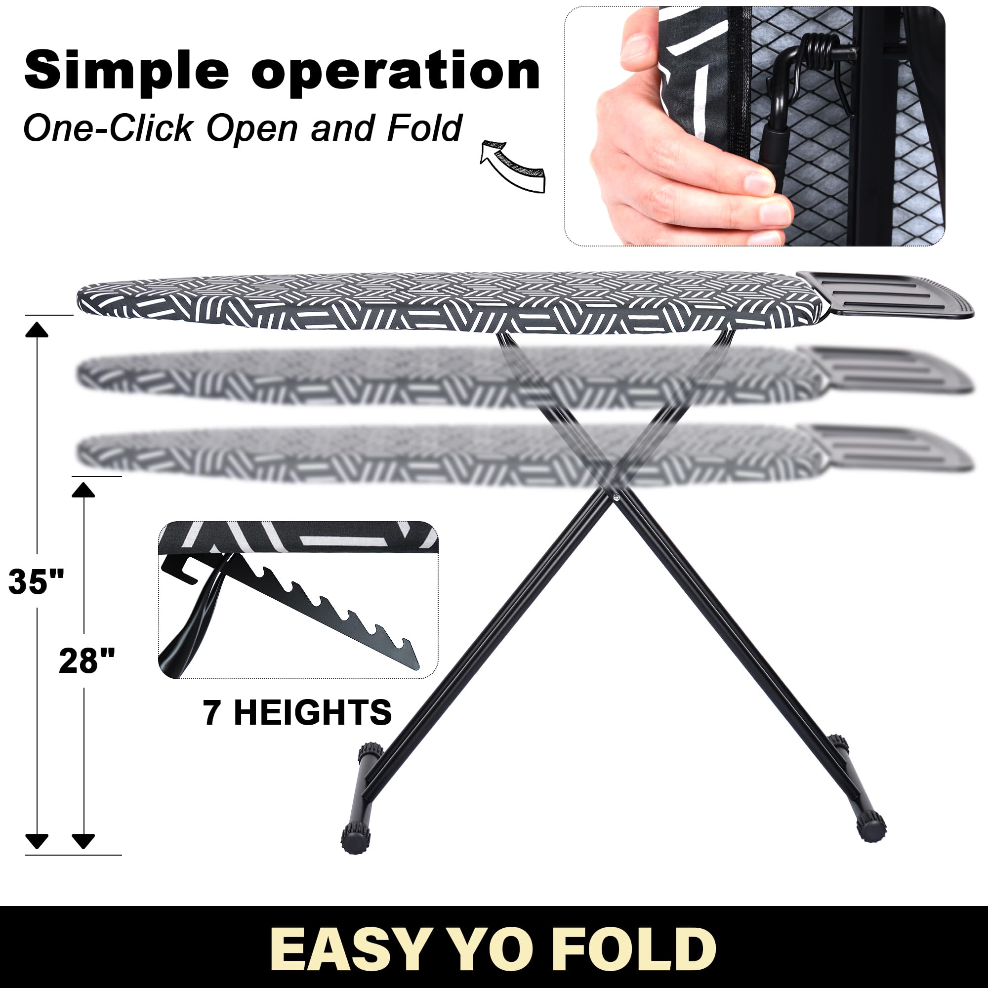Ironing Board with Iron Rest