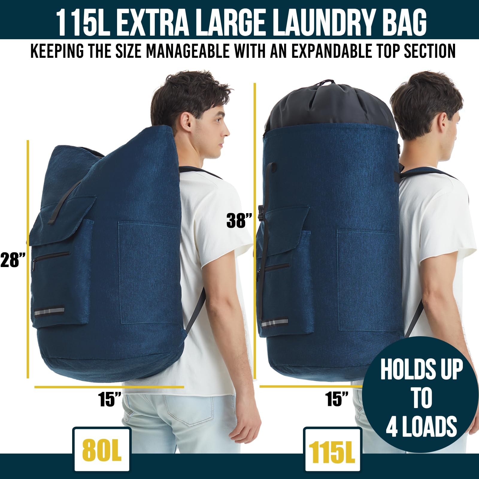 Laundry Backpack Heavy Duty