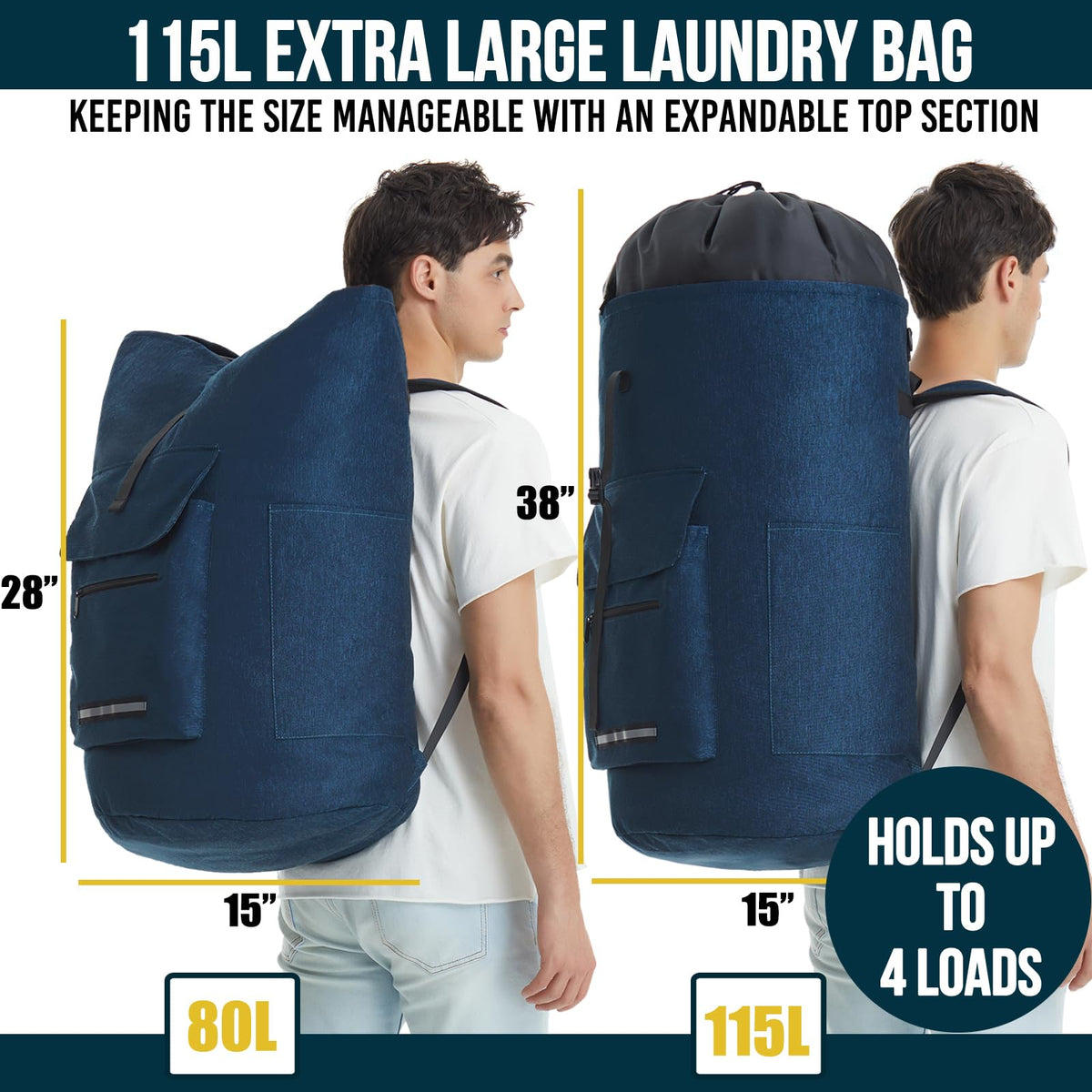 Laundry Backpack Heavy Duty