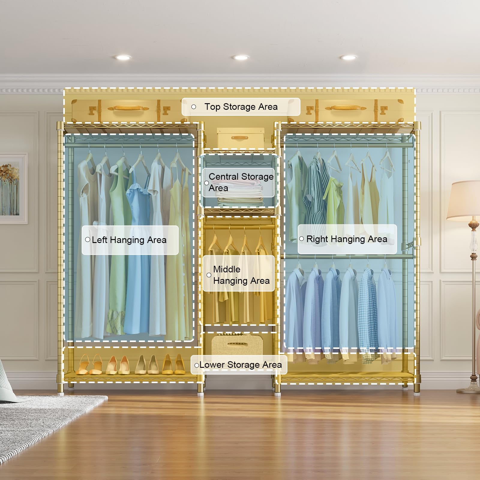 Classic V6 Wire Garment Rack