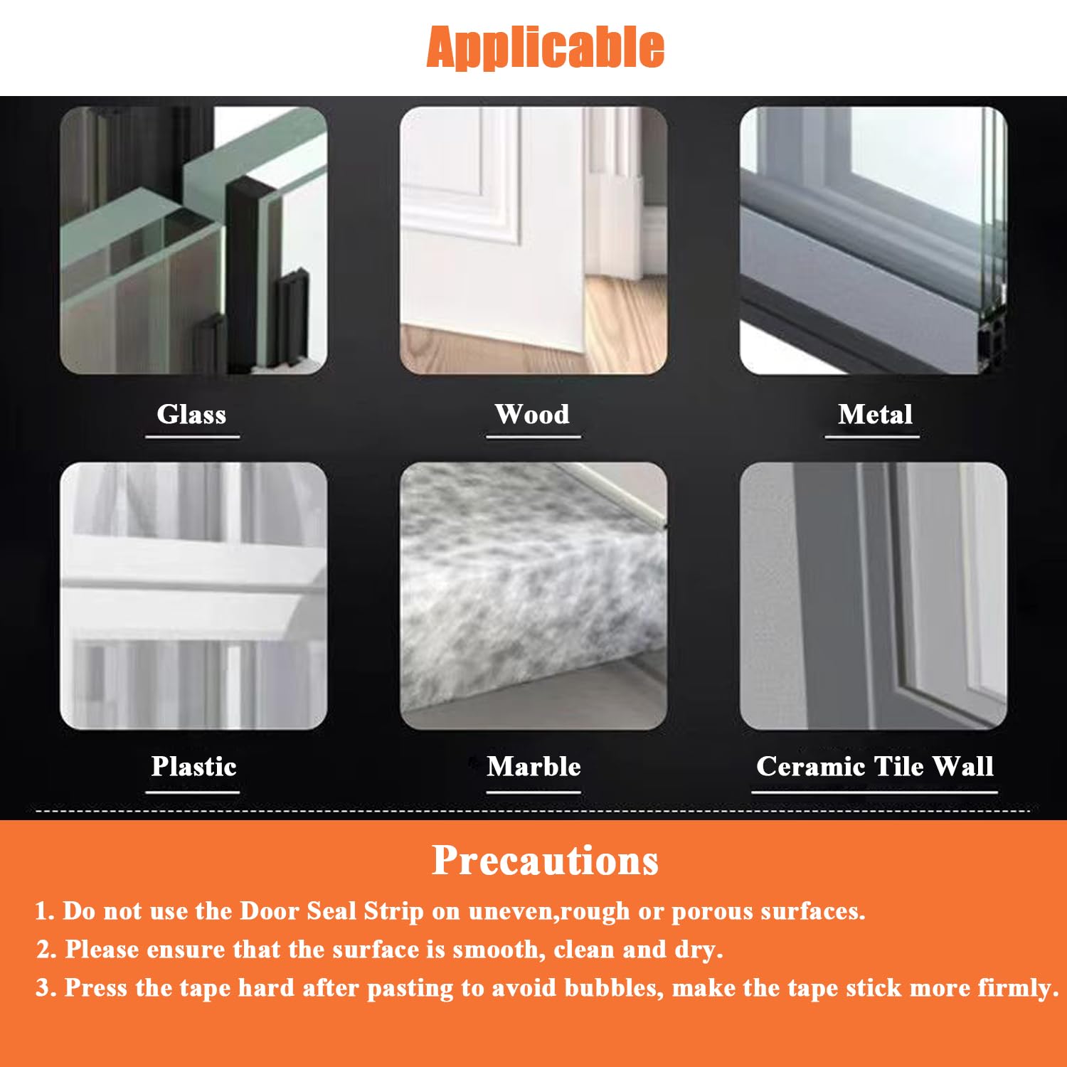 Silicone Weather Stripping Door Seal (49.2 Foot)