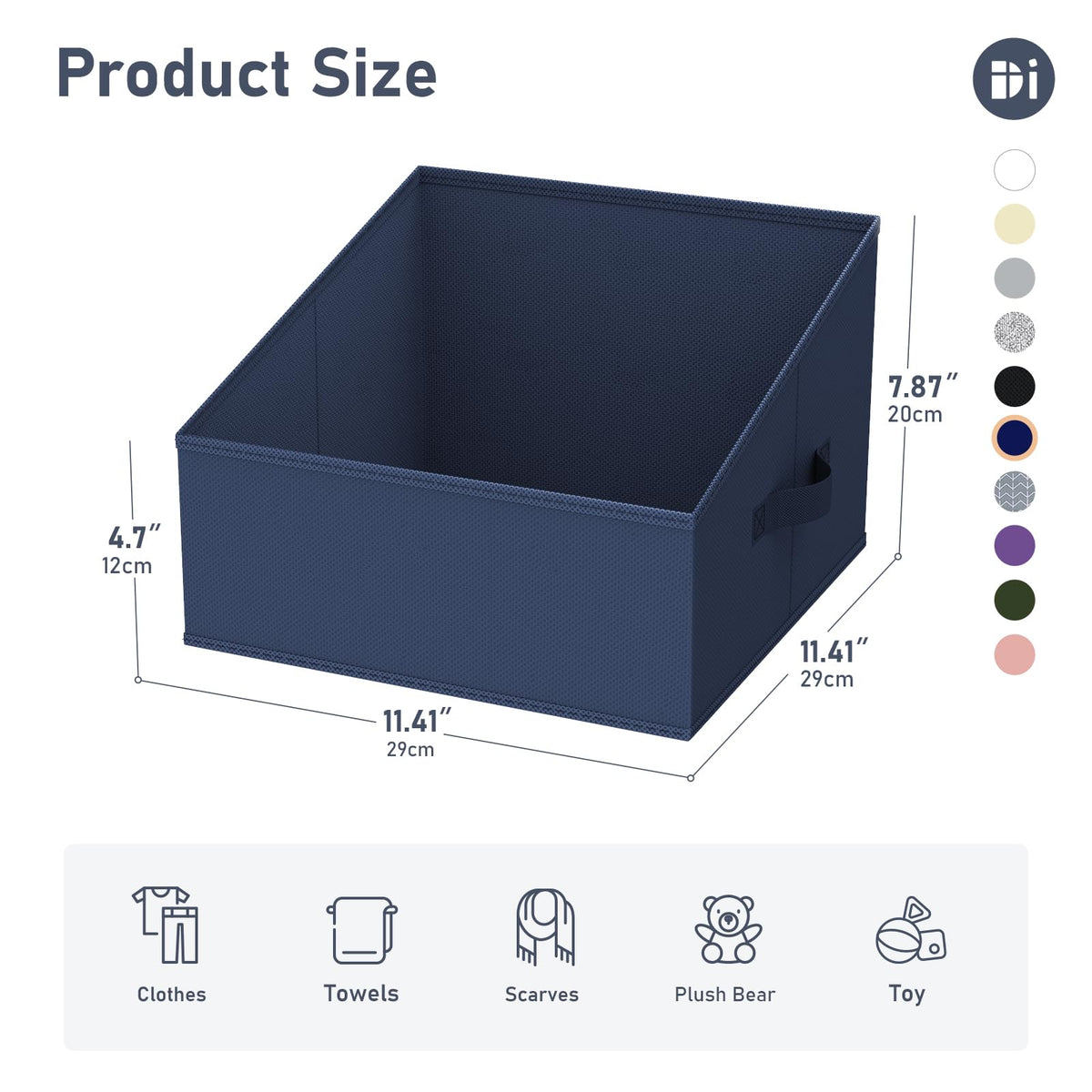 Closet Storage Bins 6 Pack (6 Count)