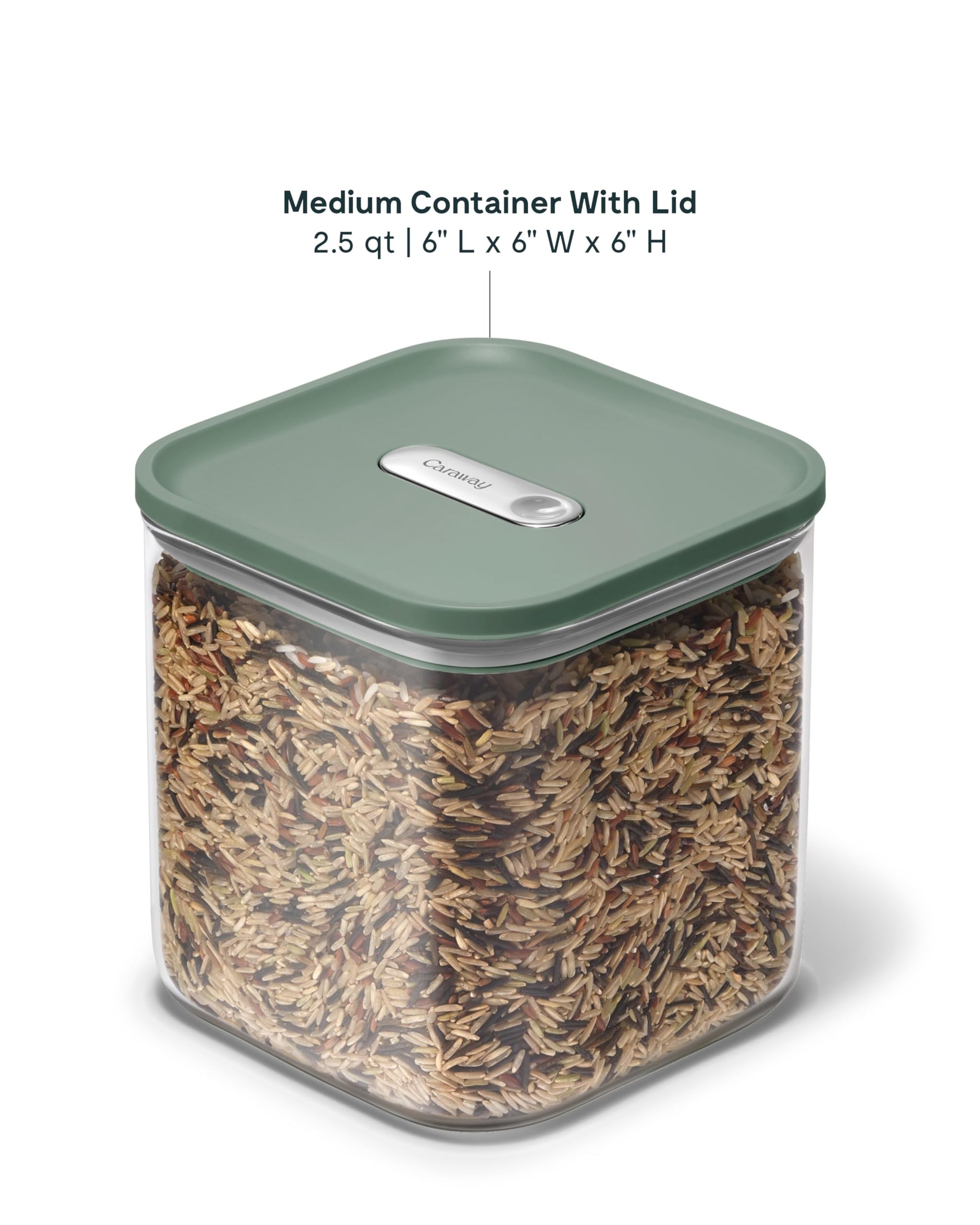 2.5 qt Glass Airtight Food Storage Container with Lid