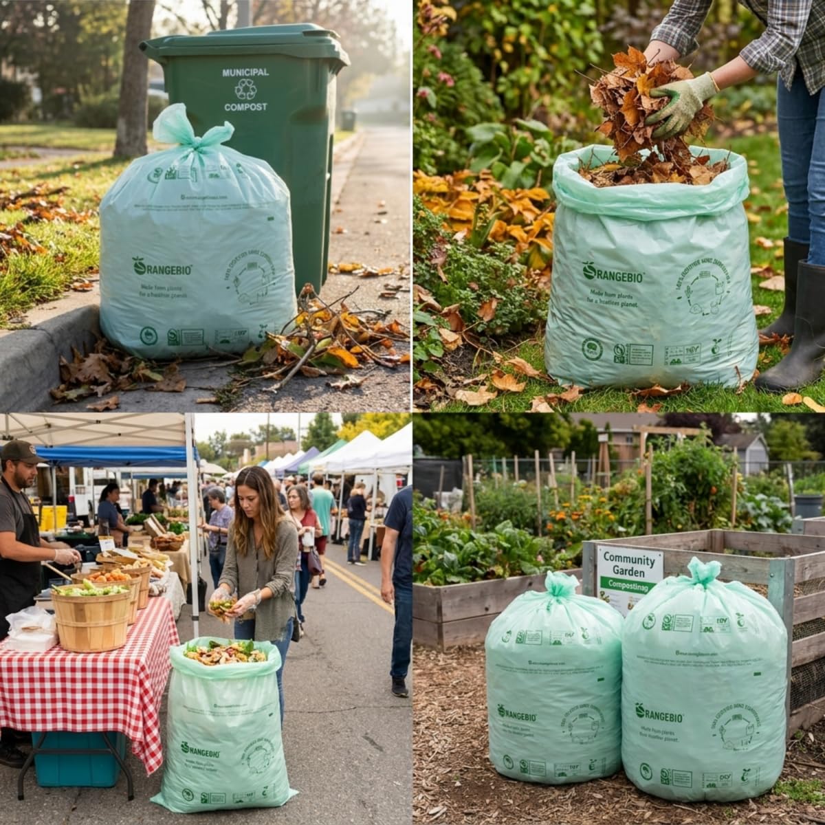 55 Gallon Compostable Trash Bags (15 Count)