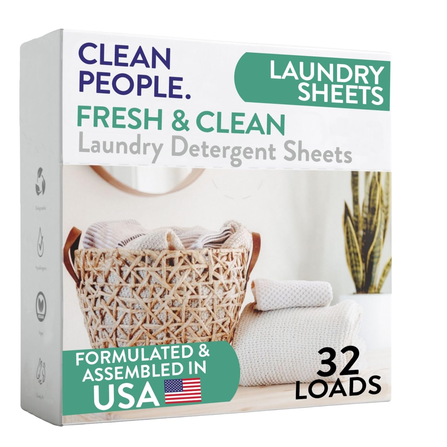 Laundry Detergent Sheets (32 Count)
