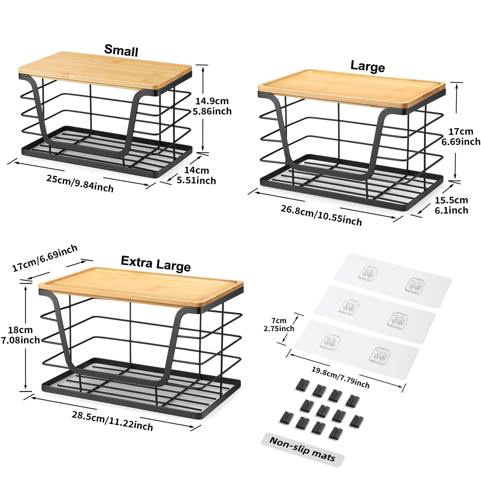 3 Pack Stackable Storage Bins with Lids (3 Count)