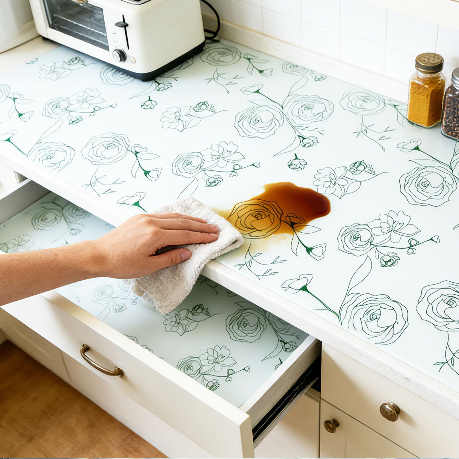 Shelf Liner for Kitchen Cabinets Drawer Liner Non (2834.4 sq inches)